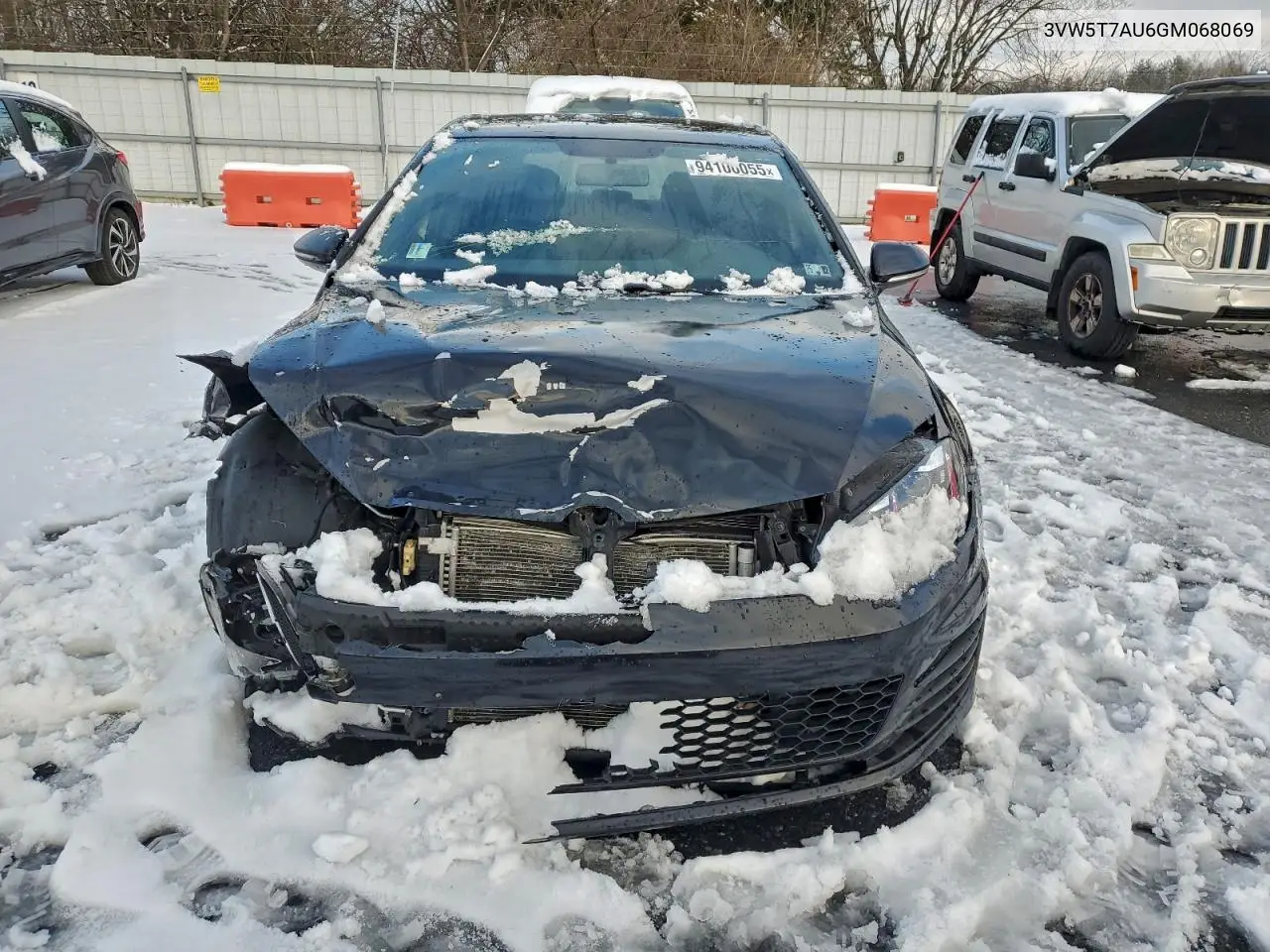 3VW5T7AU6GM068069 2016 Volkswagen Gti S/Se