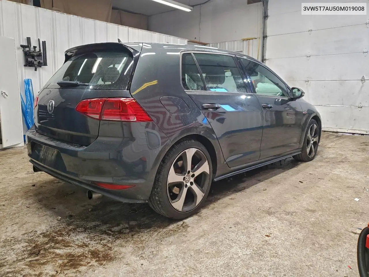 3VW5T7AU5GM019008 2016 Volkswagen Gti S/Se