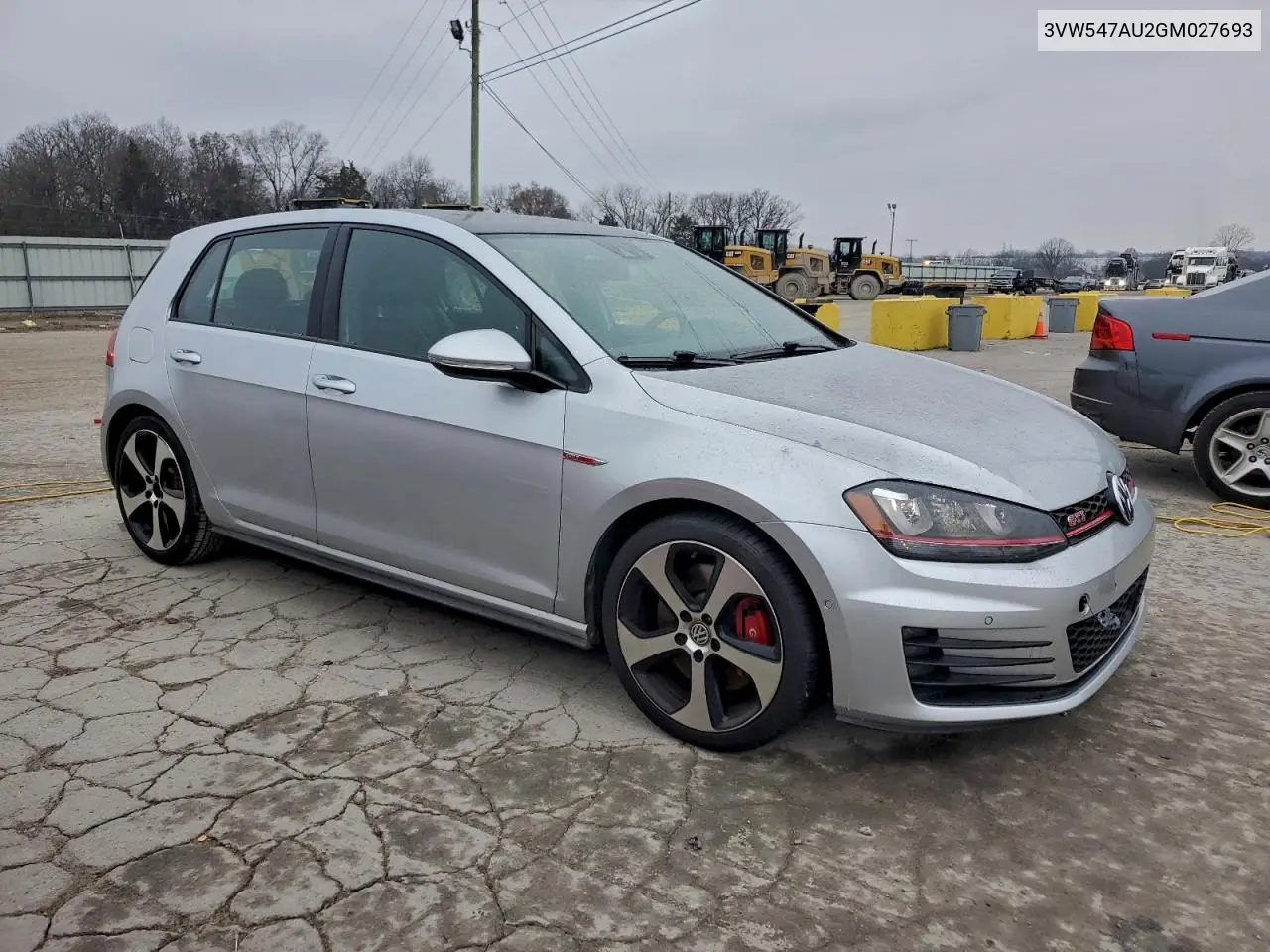 3VW547AU2GM027693 2016 Volkswagen Gti S/Se