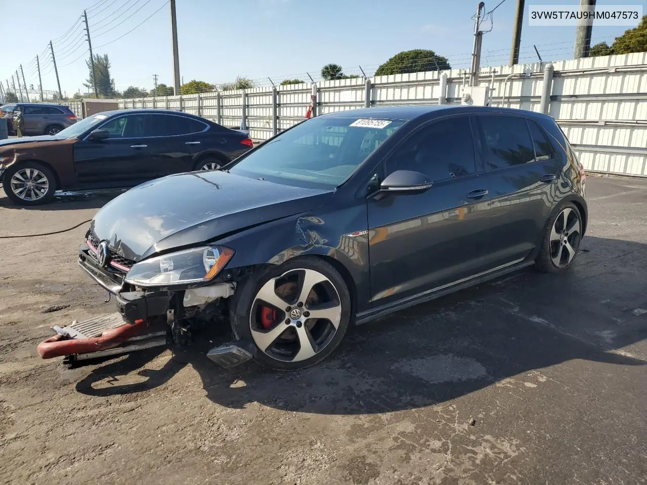 3VW5T7AU9HM047573 2017 Volkswagen Gti S