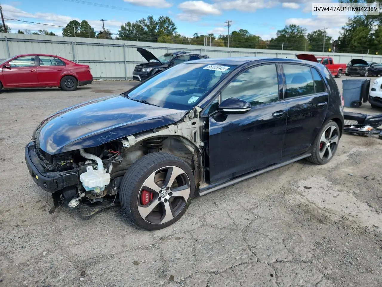 3VW447AU1HM042389 2017 Volkswagen Gti S/Se