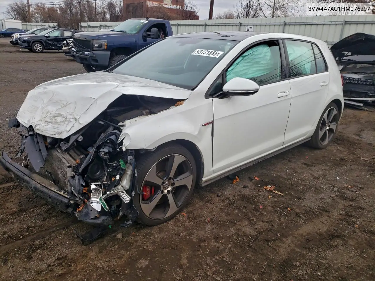 3VW447AU1HM076297 2017 Volkswagen Gti S/Se