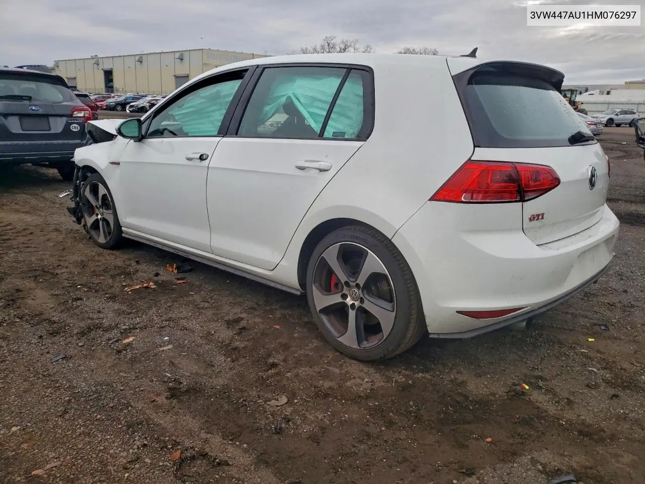 3VW447AU1HM076297 2017 Volkswagen Gti S/Se