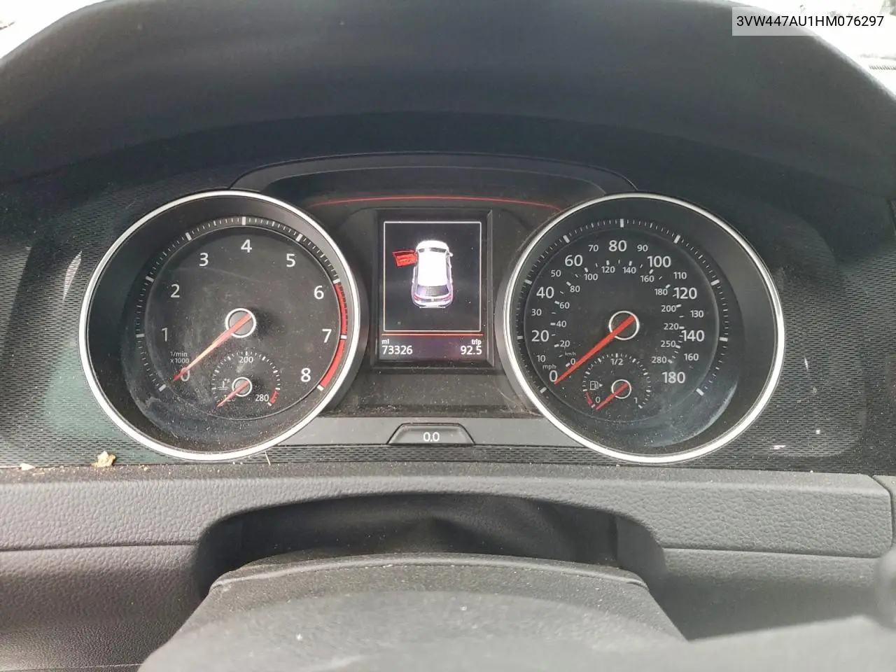 3VW447AU1HM076297 2017 Volkswagen Gti S/Se
