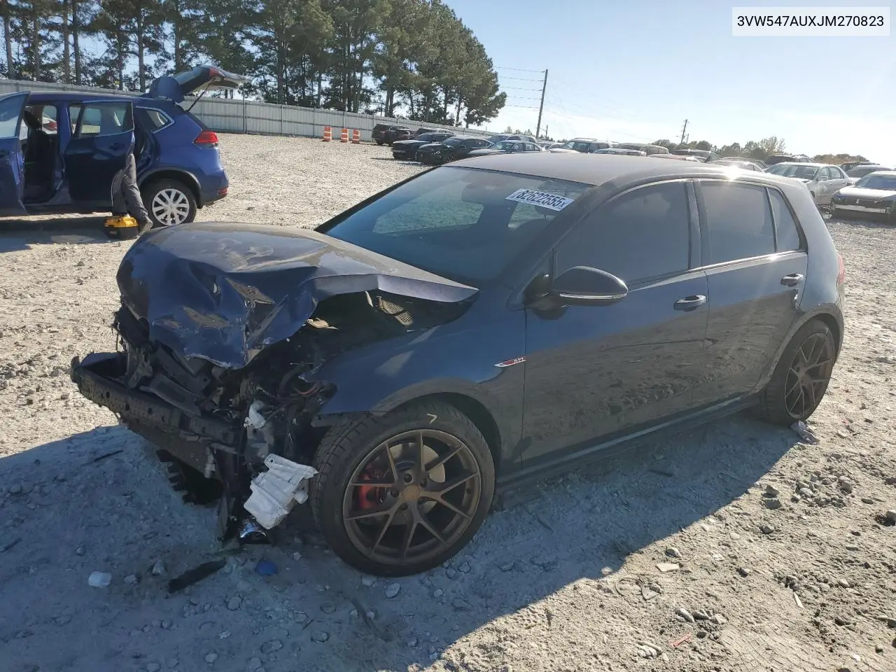 3VW547AUXJM270823 2018 Volkswagen Gti S