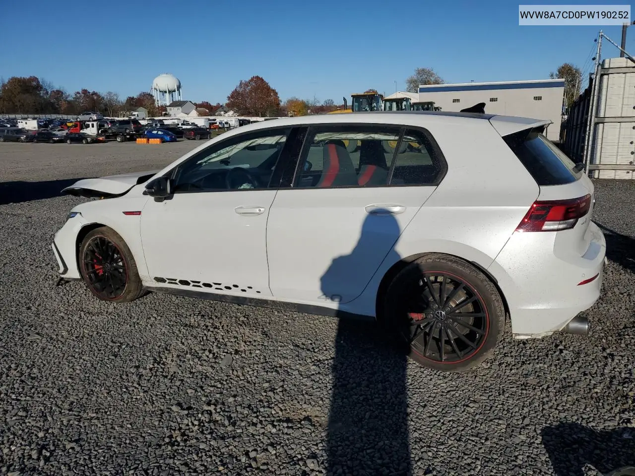 WVW8A7CD0PW190252 2023 Volkswagen Gti 40Th Anniversary