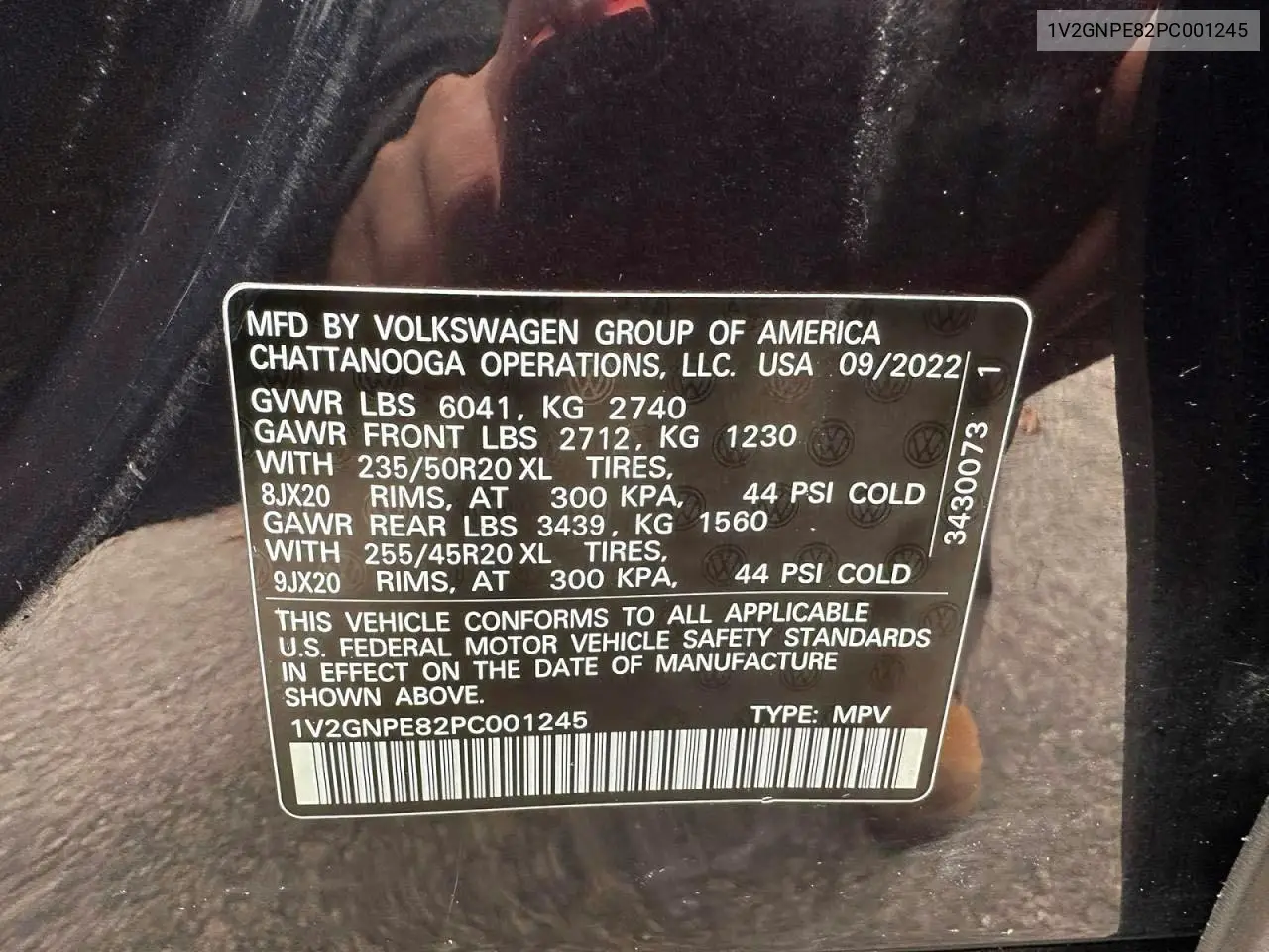 1V2GNPE82PC001245 2023 Volkswagen Id.4 Pro S