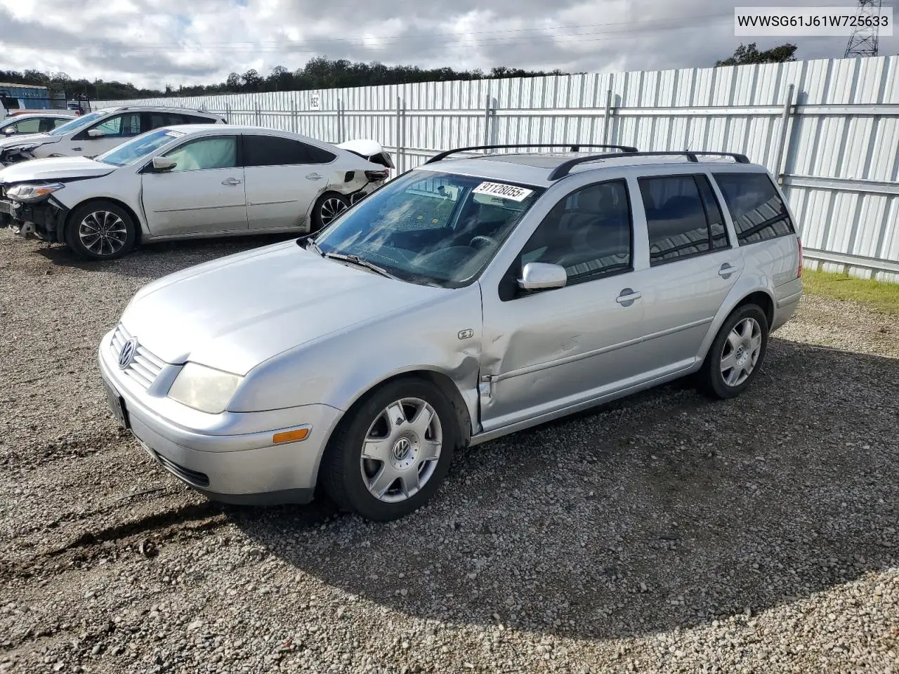 WVWSG61J61W725633 2001 Volkswagen Jetta Gls