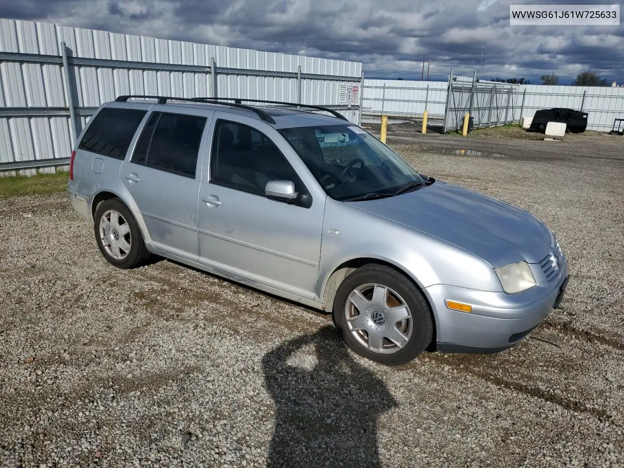 WVWSG61J61W725633 2001 Volkswagen Jetta Gls