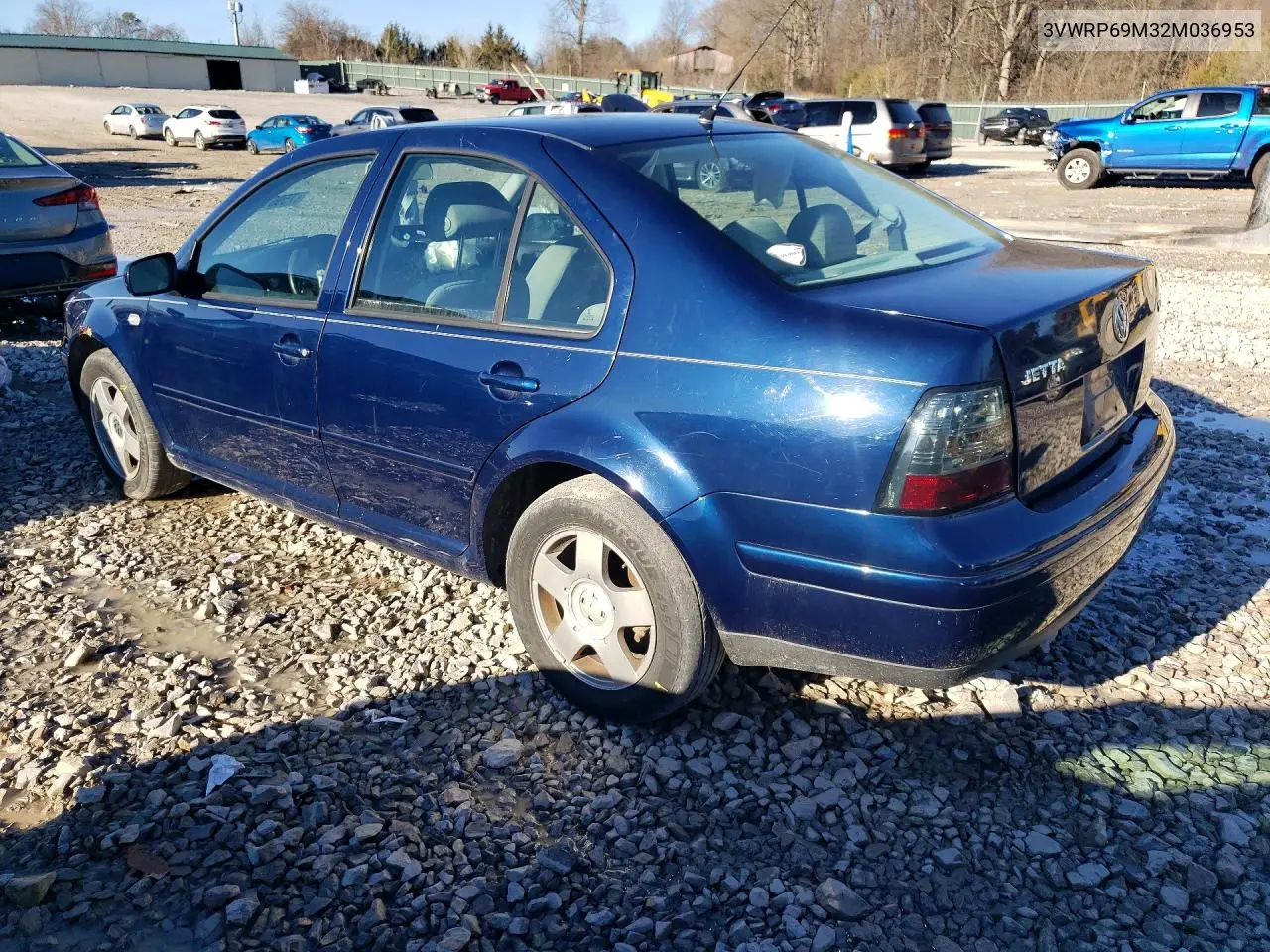 3VWRP69M32M036953 2002 Volkswagen Jetta Gl Tdi