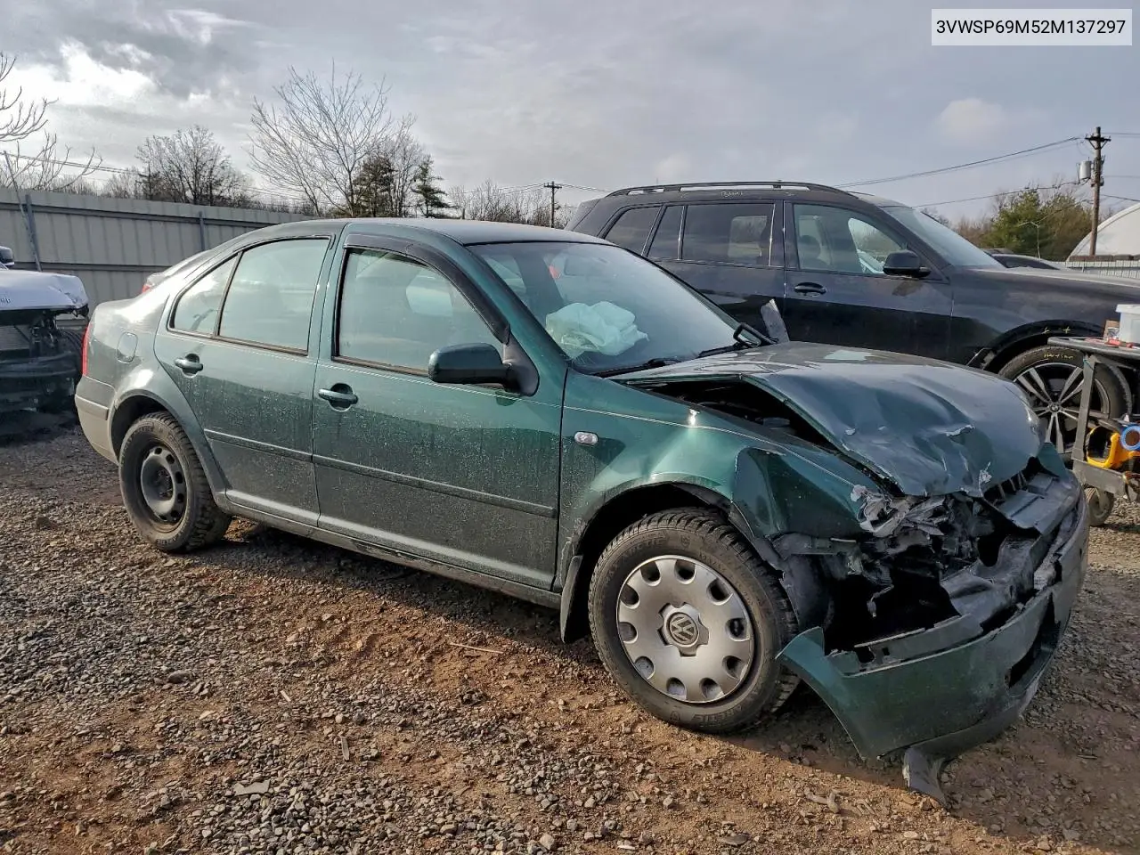 3VWSP69M52M137297 2002 Volkswagen Jetta Gls Tdi