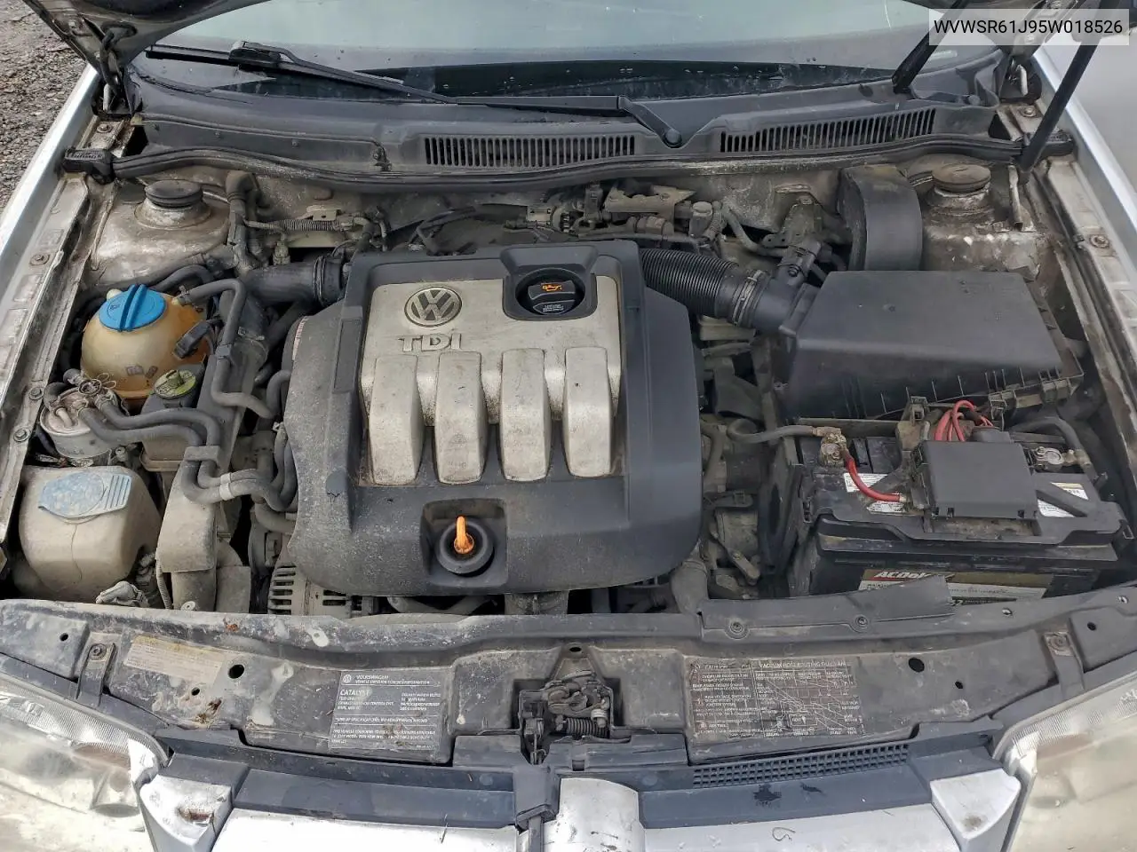 WVWSR61J95W018526 2005 Volkswagen Jetta Gls Tdi