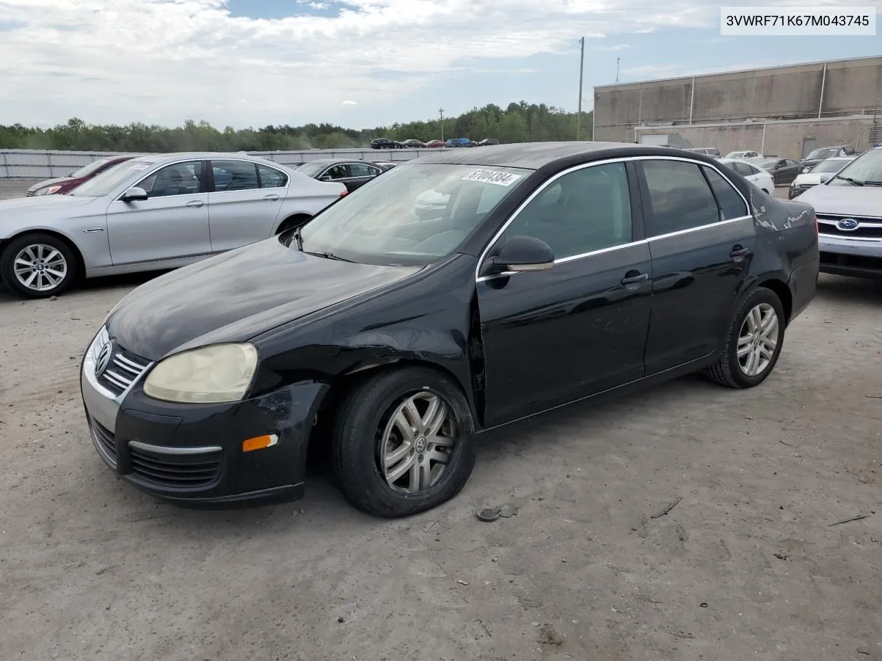 2007 Volkswagen Jetta 2.5 Option Package 1 VIN: 3VWRF71K67M043745 Lot: 67004384