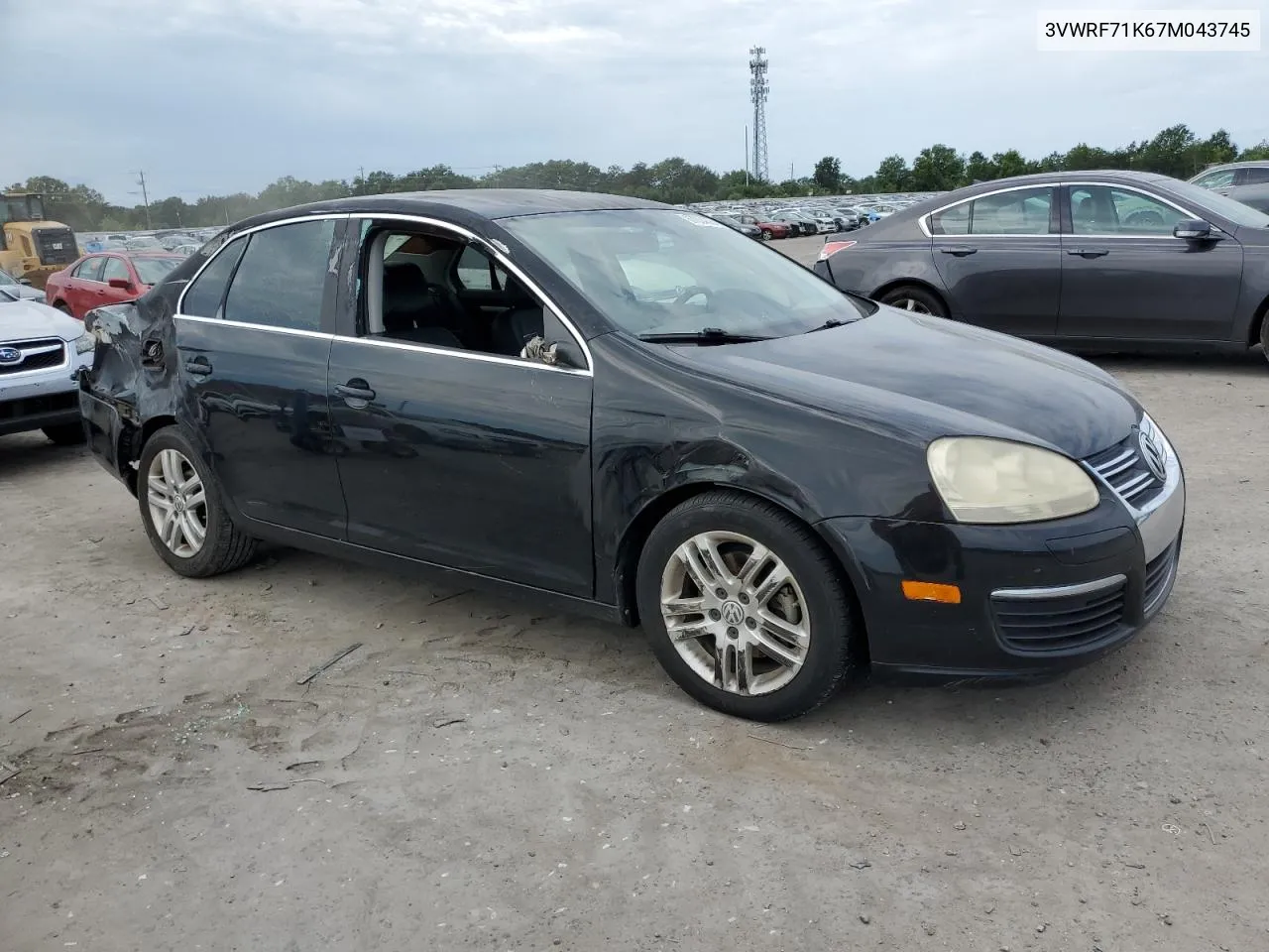 2007 Volkswagen Jetta 2.5 Option Package 1 VIN: 3VWRF71K67M043745 Lot: 67004384