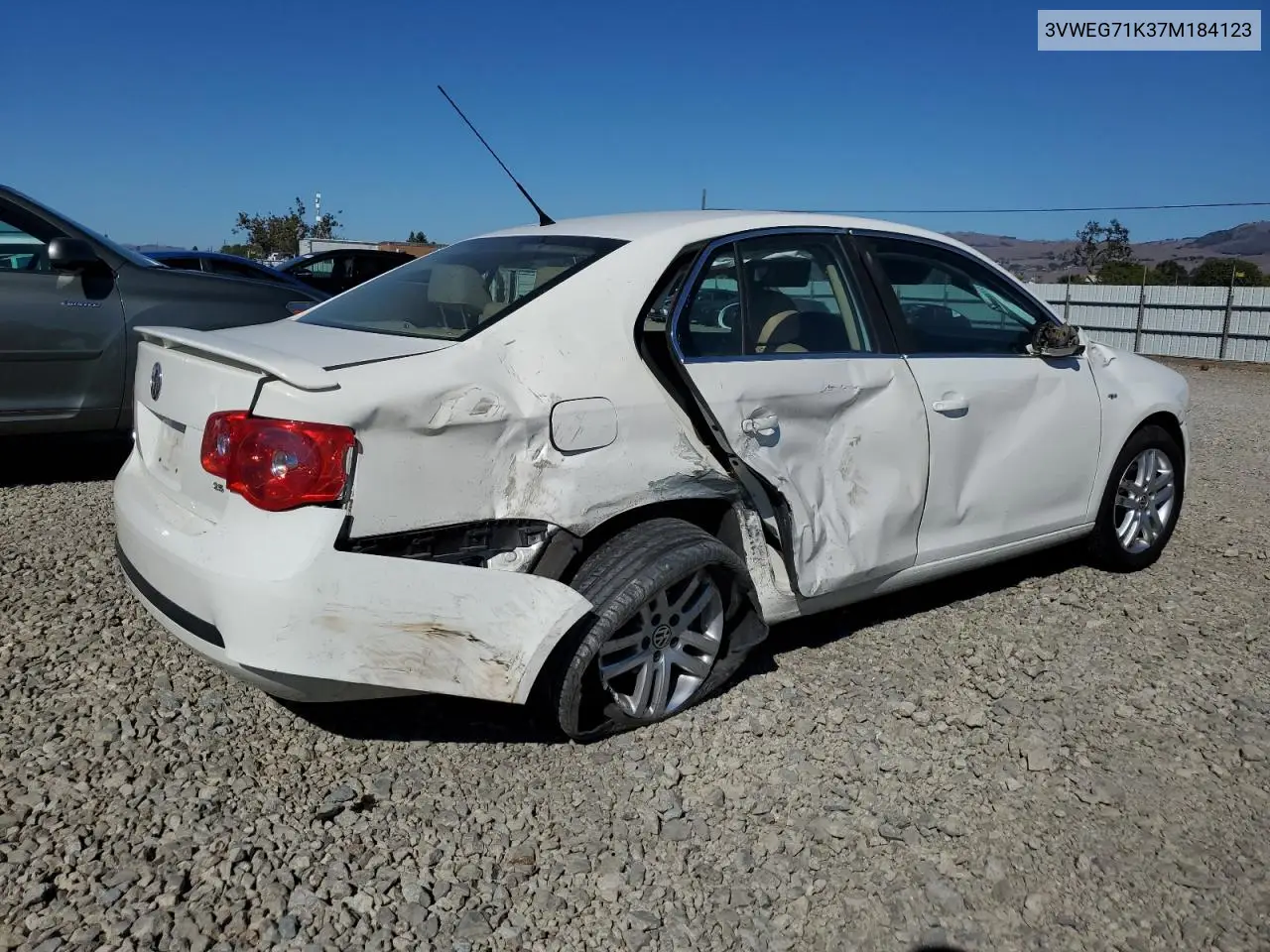 3VWEG71K37M184123 2007 Volkswagen Jetta 2.5