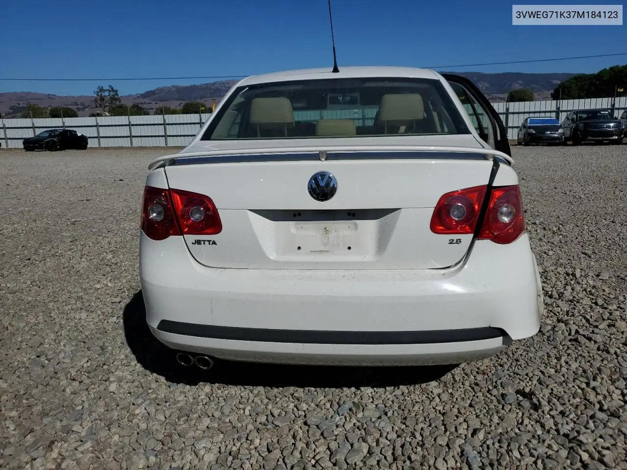 3VWEG71K37M184123 2007 Volkswagen Jetta 2.5