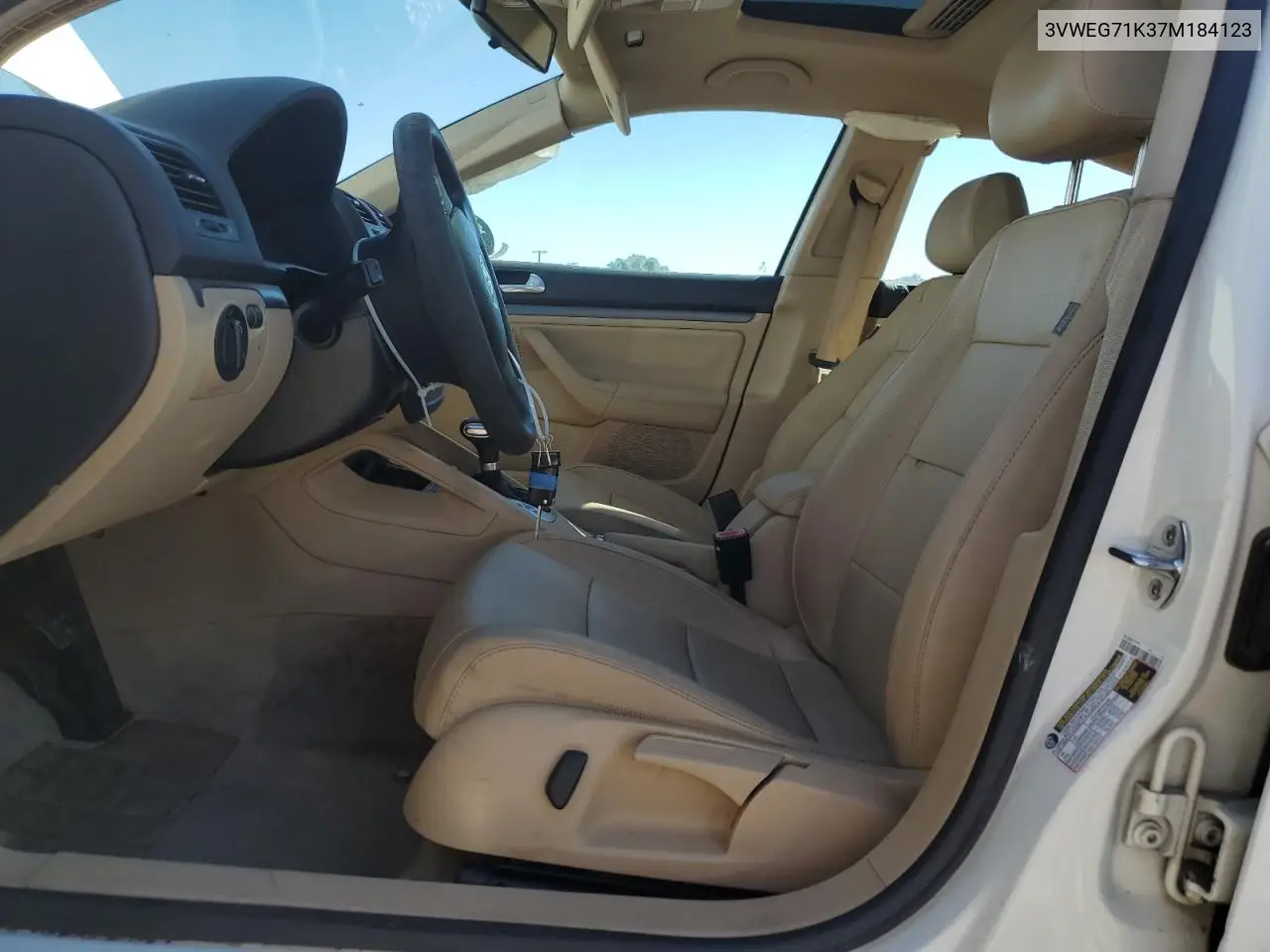 3VWEG71K37M184123 2007 Volkswagen Jetta 2.5