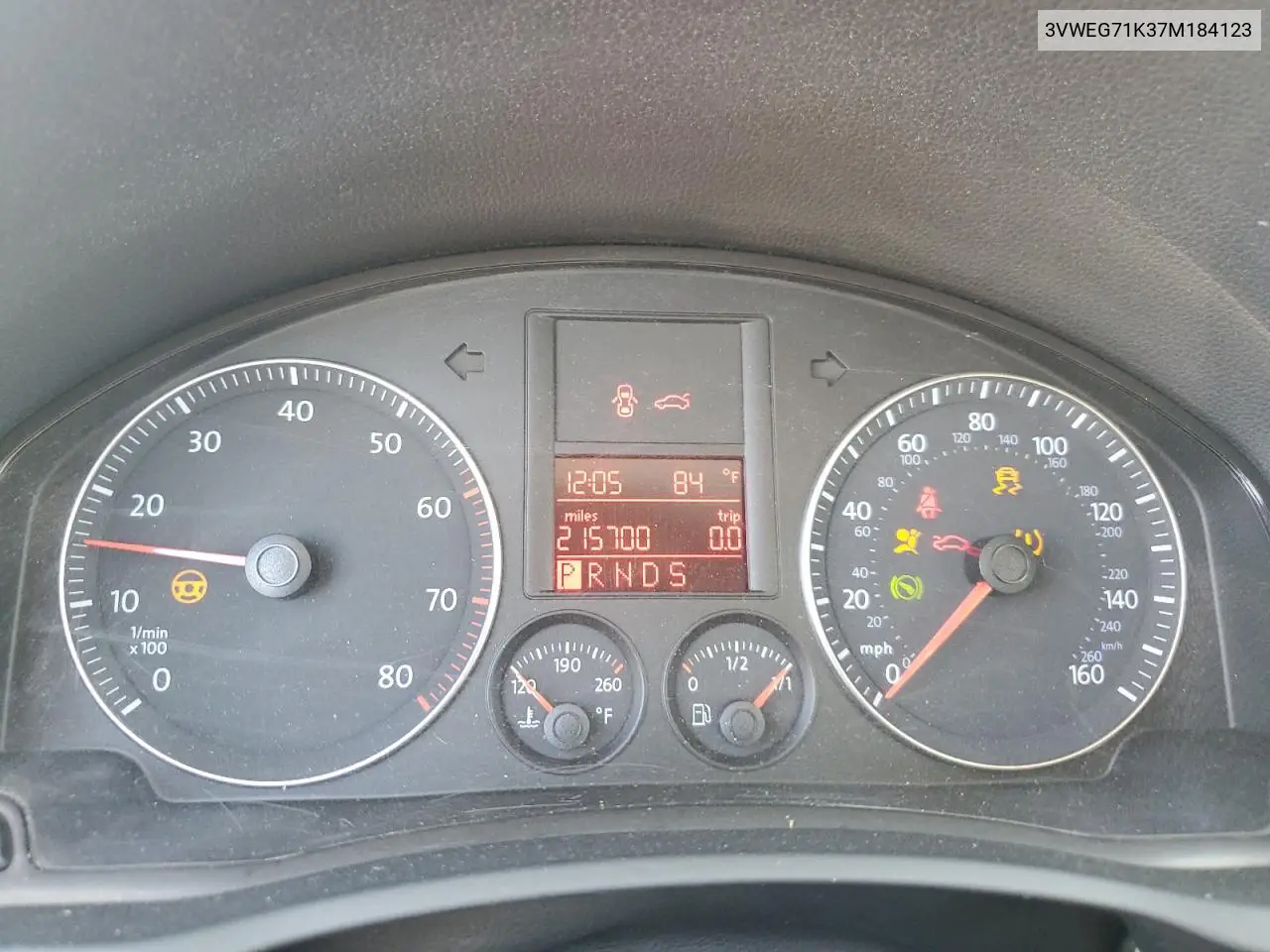 3VWEG71K37M184123 2007 Volkswagen Jetta 2.5