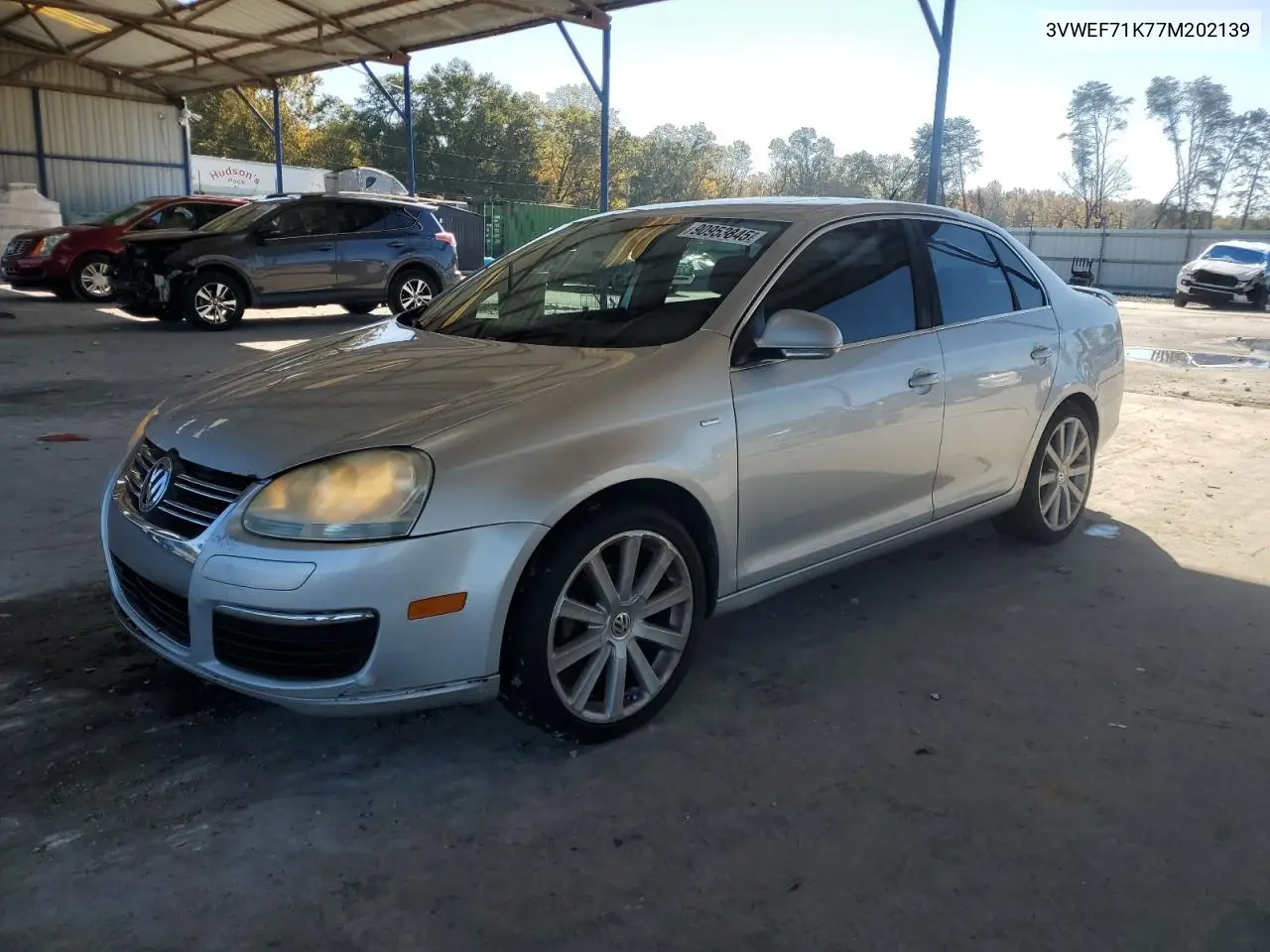 3VWEF71K77M202139 2007 Volkswagen Jetta Wolfsburg