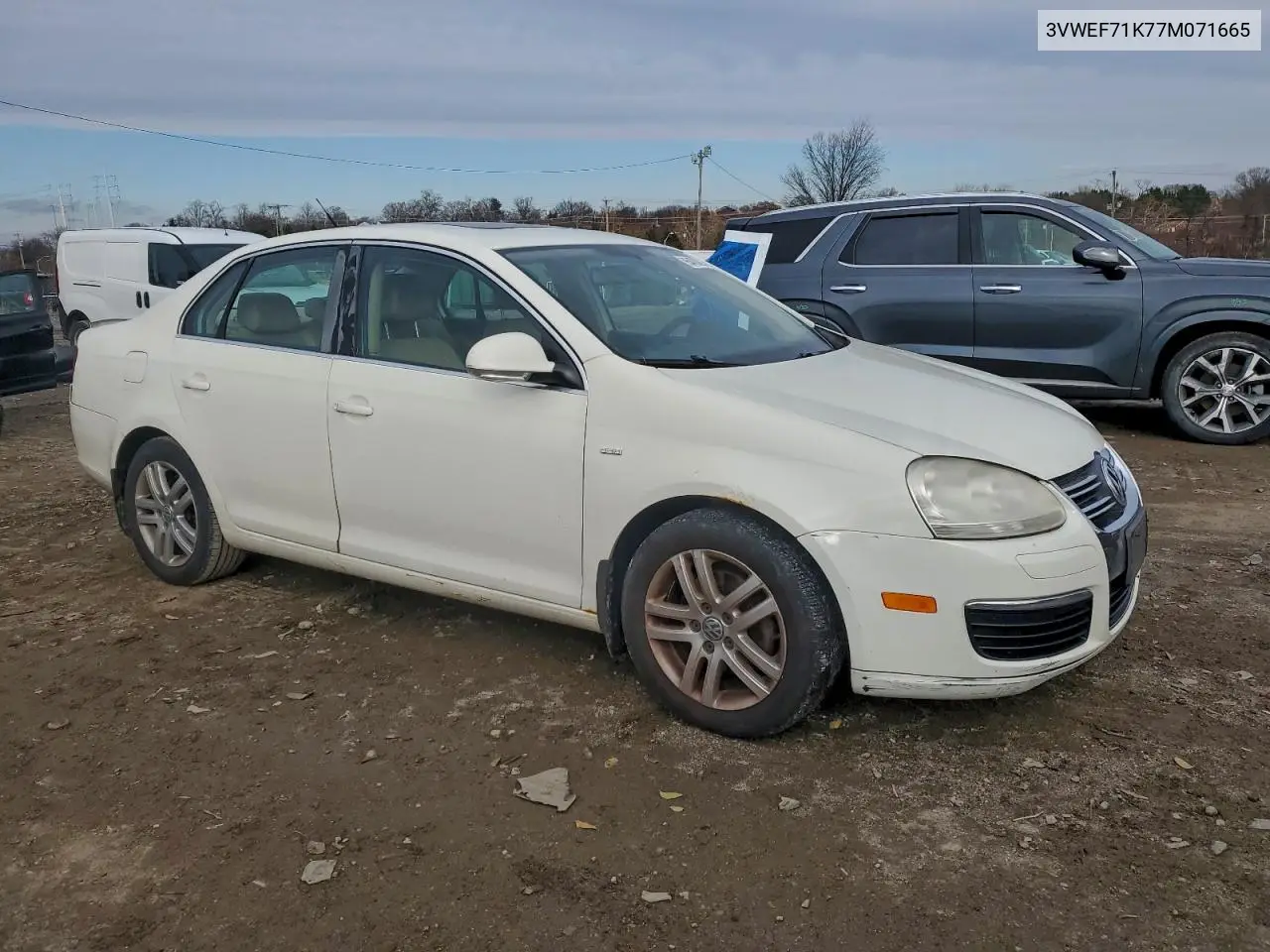 3VWEF71K77M071665 2007 Volkswagen Jetta Wolfsburg