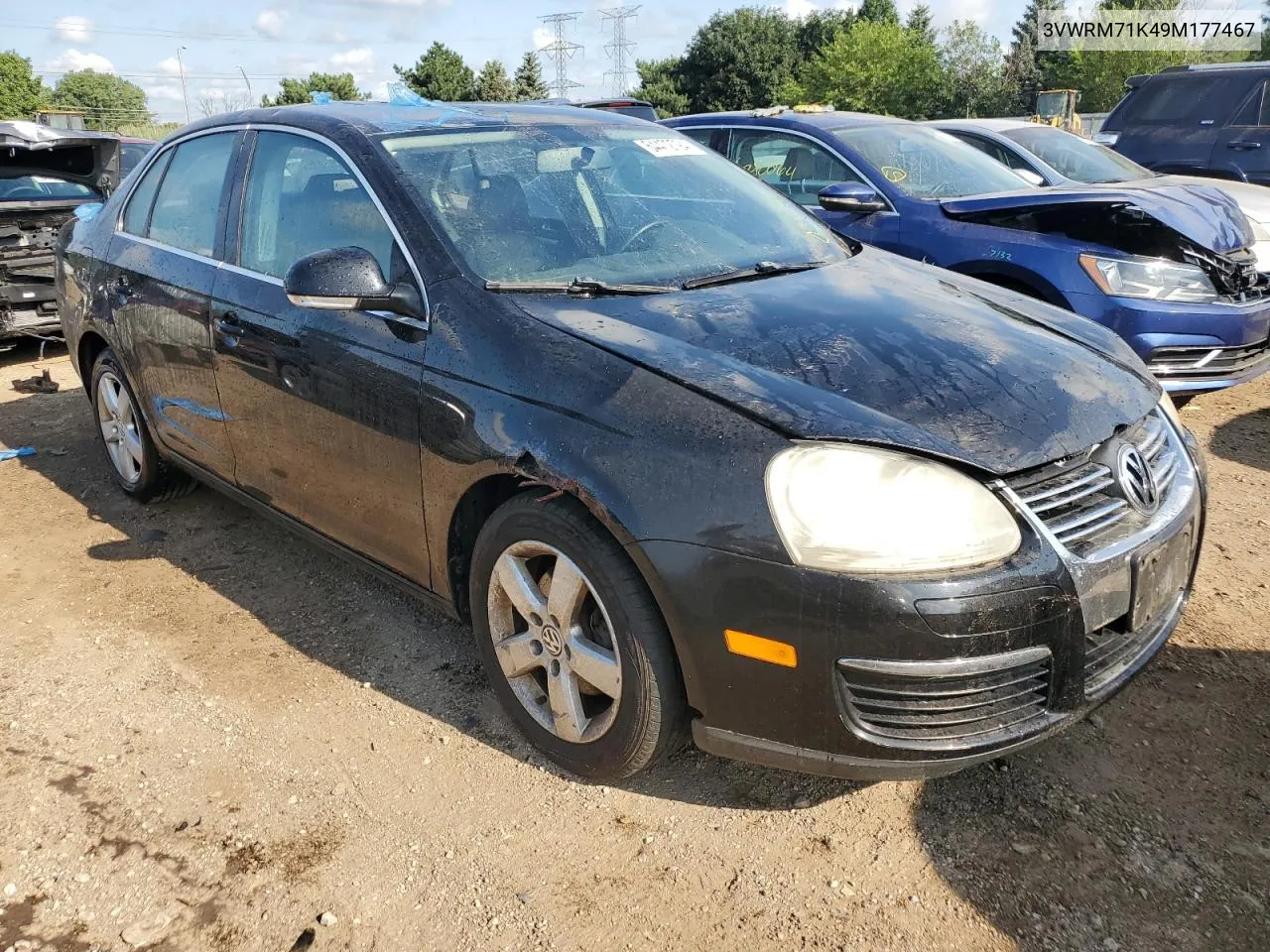 2009 Volkswagen Jetta Se VIN: 3VWRM71K49M177467 Lot: 64472794