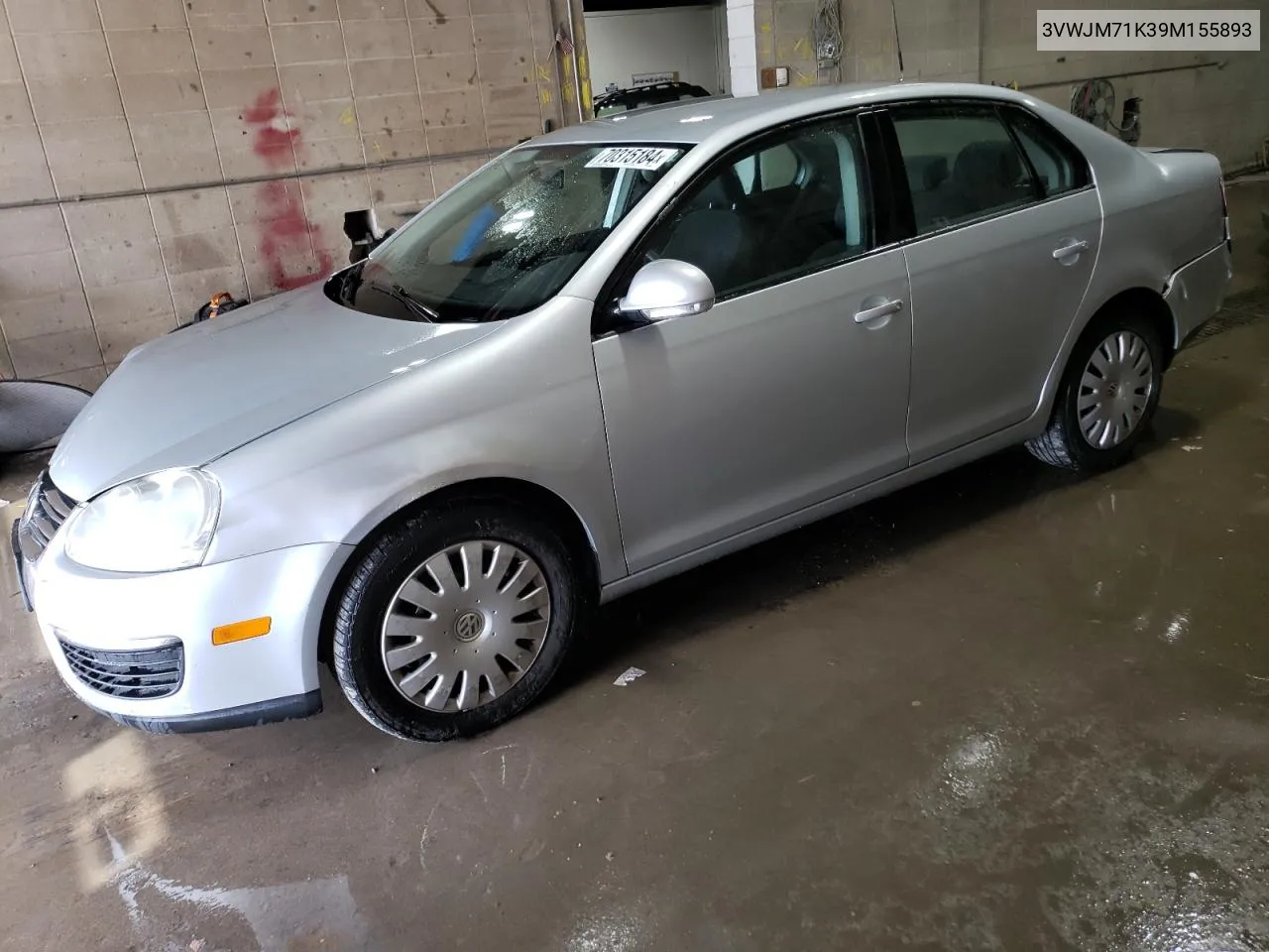 2009 Volkswagen Jetta S VIN: 3VWJM71K39M155893 Lot: 70315184