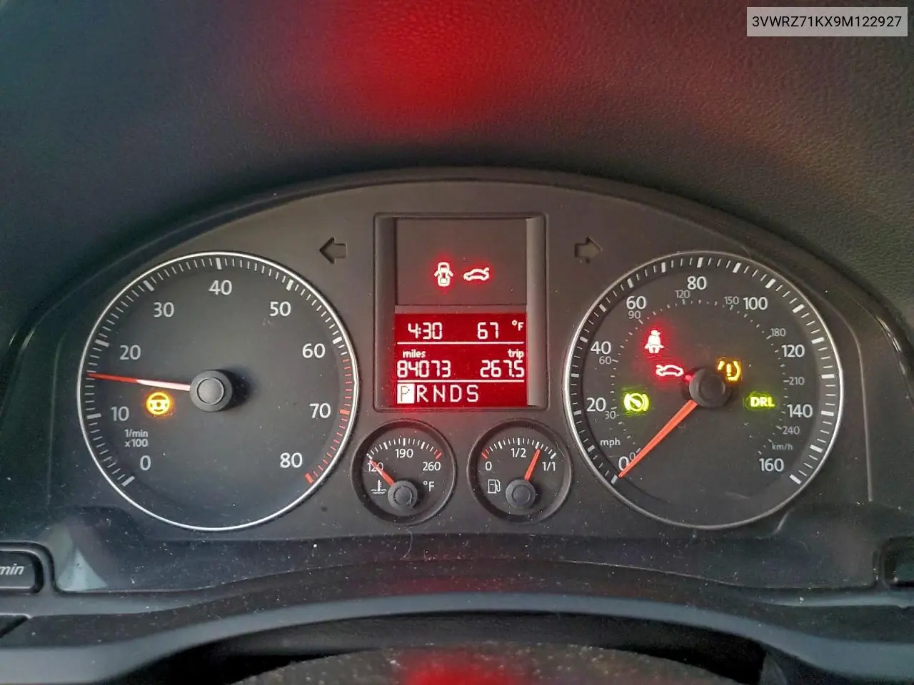3VWRZ71KX9M122927 2009 Volkswagen Jetta Se