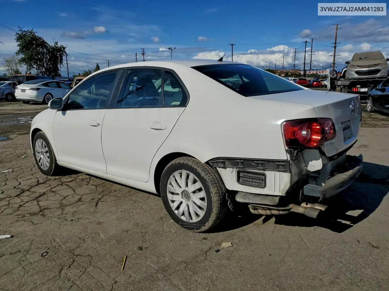 3VWJZ7AJ2AM041283 2010 Volkswagen Jetta S