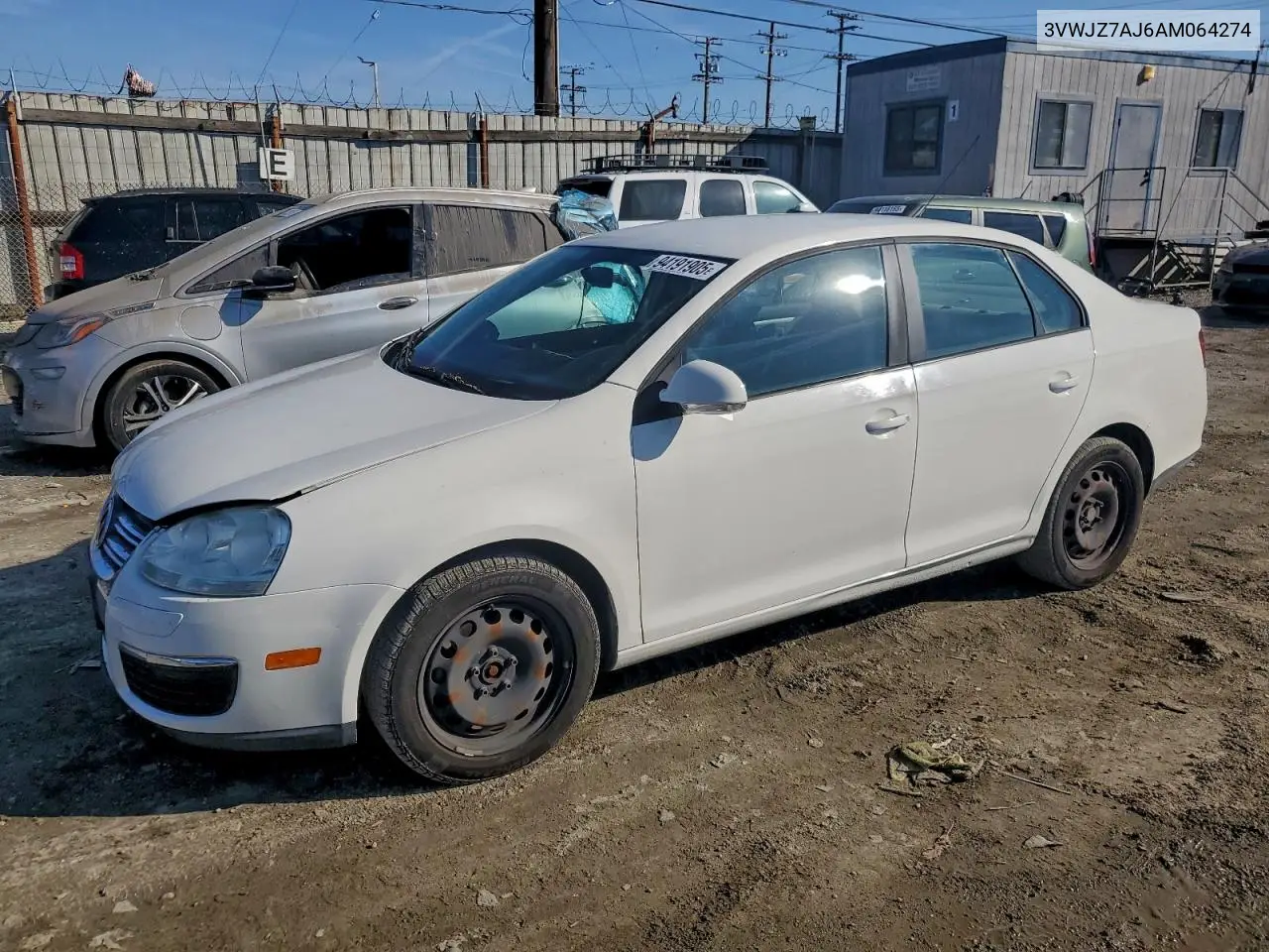 3VWJZ7AJ6AM064274 2010 Volkswagen Jetta S