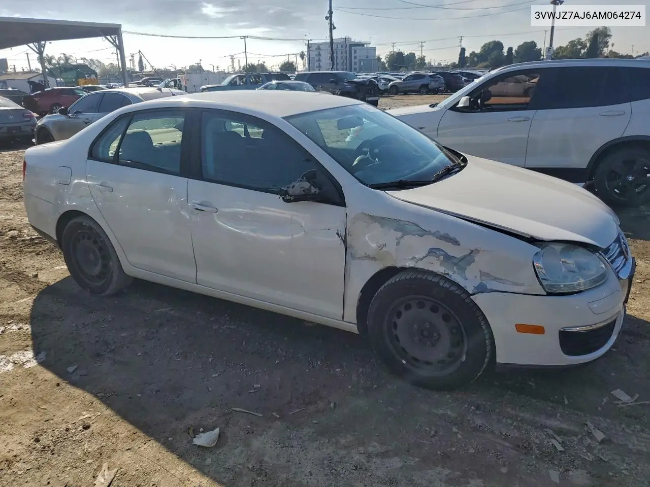 3VWJZ7AJ6AM064274 2010 Volkswagen Jetta S