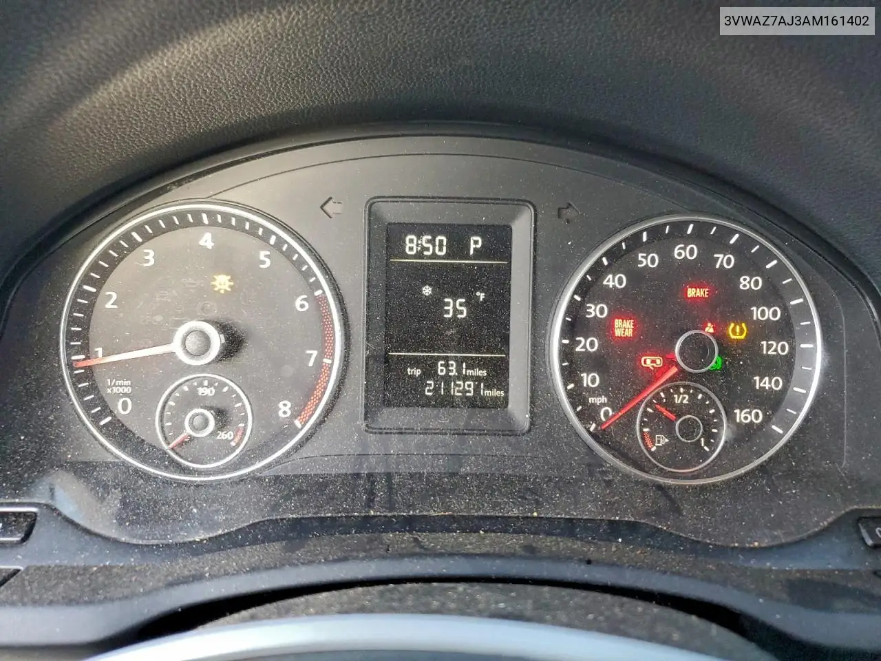 3VWAZ7AJ3AM161402 2010 Volkswagen Jetta Limited