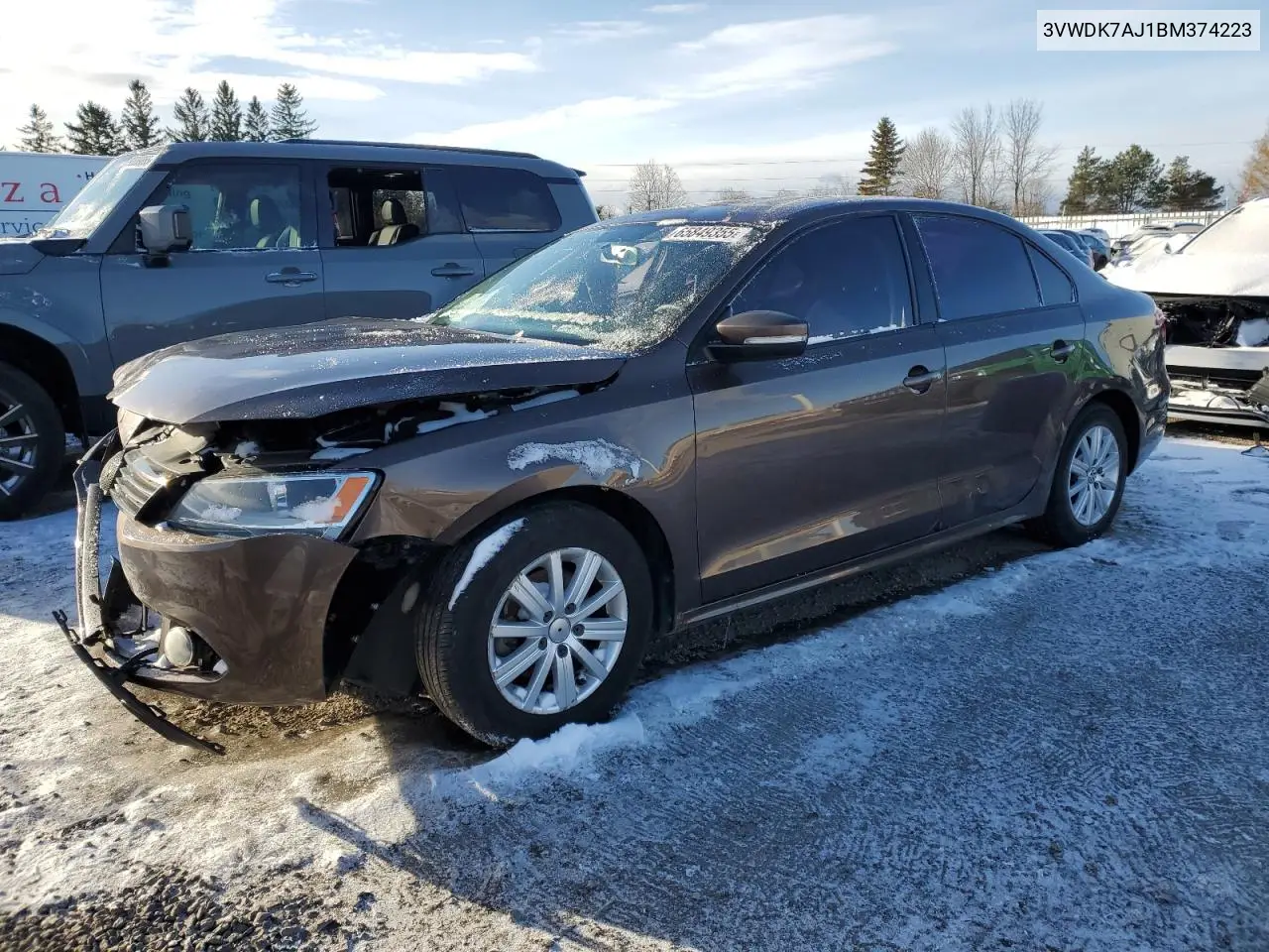 3VWDK7AJ1BM374223 2011 Volkswagen Jetta