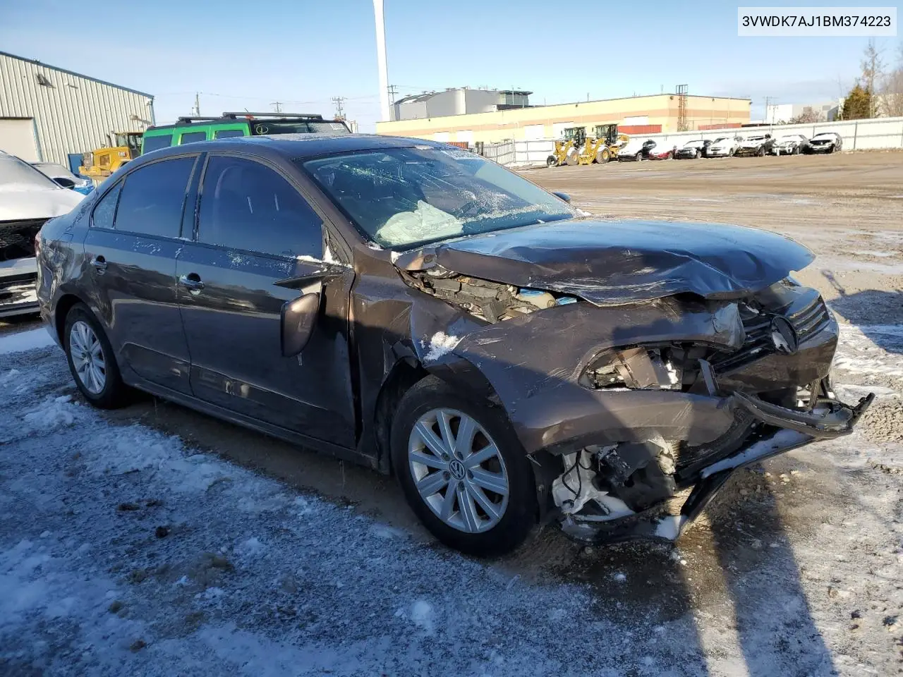 3VWDK7AJ1BM374223 2011 Volkswagen Jetta