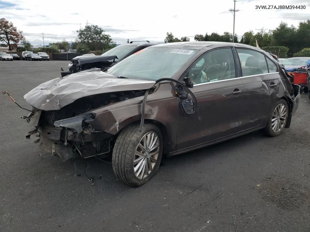 3VWLZ7AJ8BM394430 2011 Volkswagen Jetta Sel