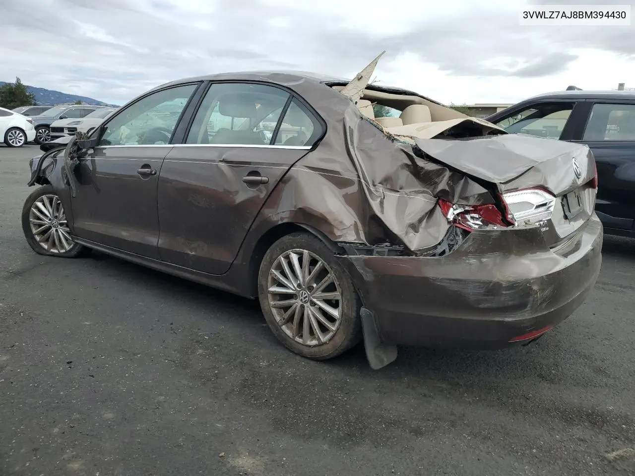 3VWLZ7AJ8BM394430 2011 Volkswagen Jetta Sel