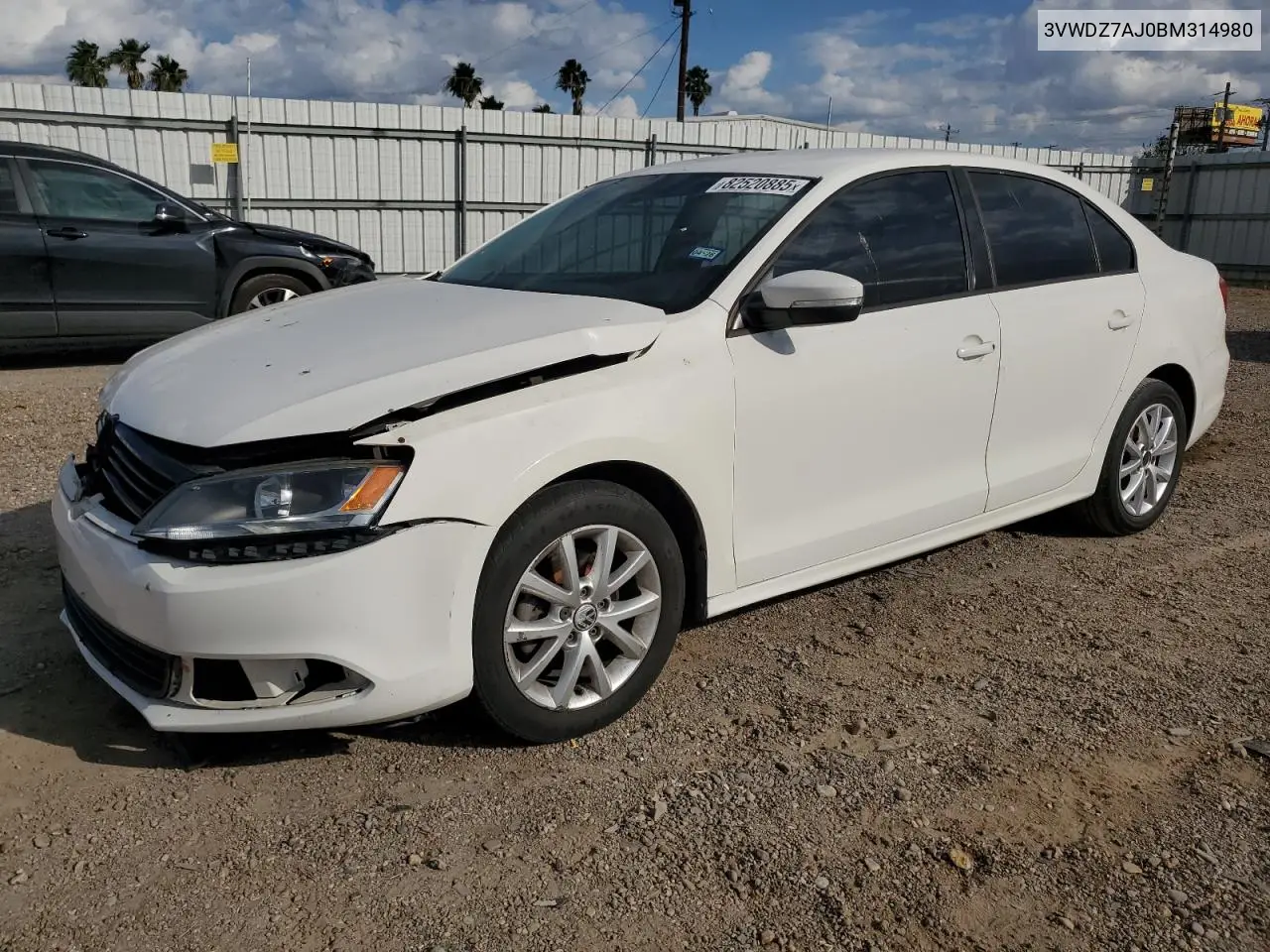 3VWDZ7AJ0BM314980 2011 Volkswagen Jetta Se