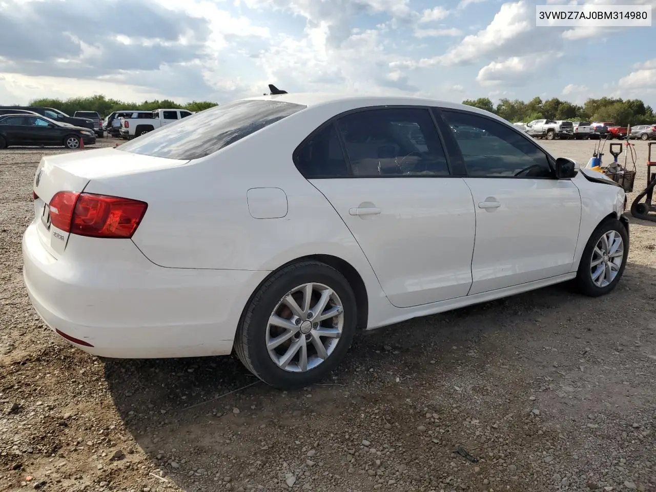 3VWDZ7AJ0BM314980 2011 Volkswagen Jetta Se