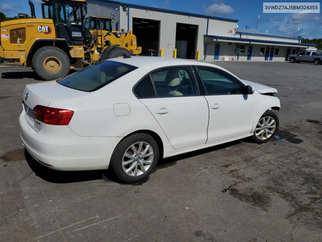 3VWDZ7AJ5BM324355 2011 Volkswagen Jetta Se