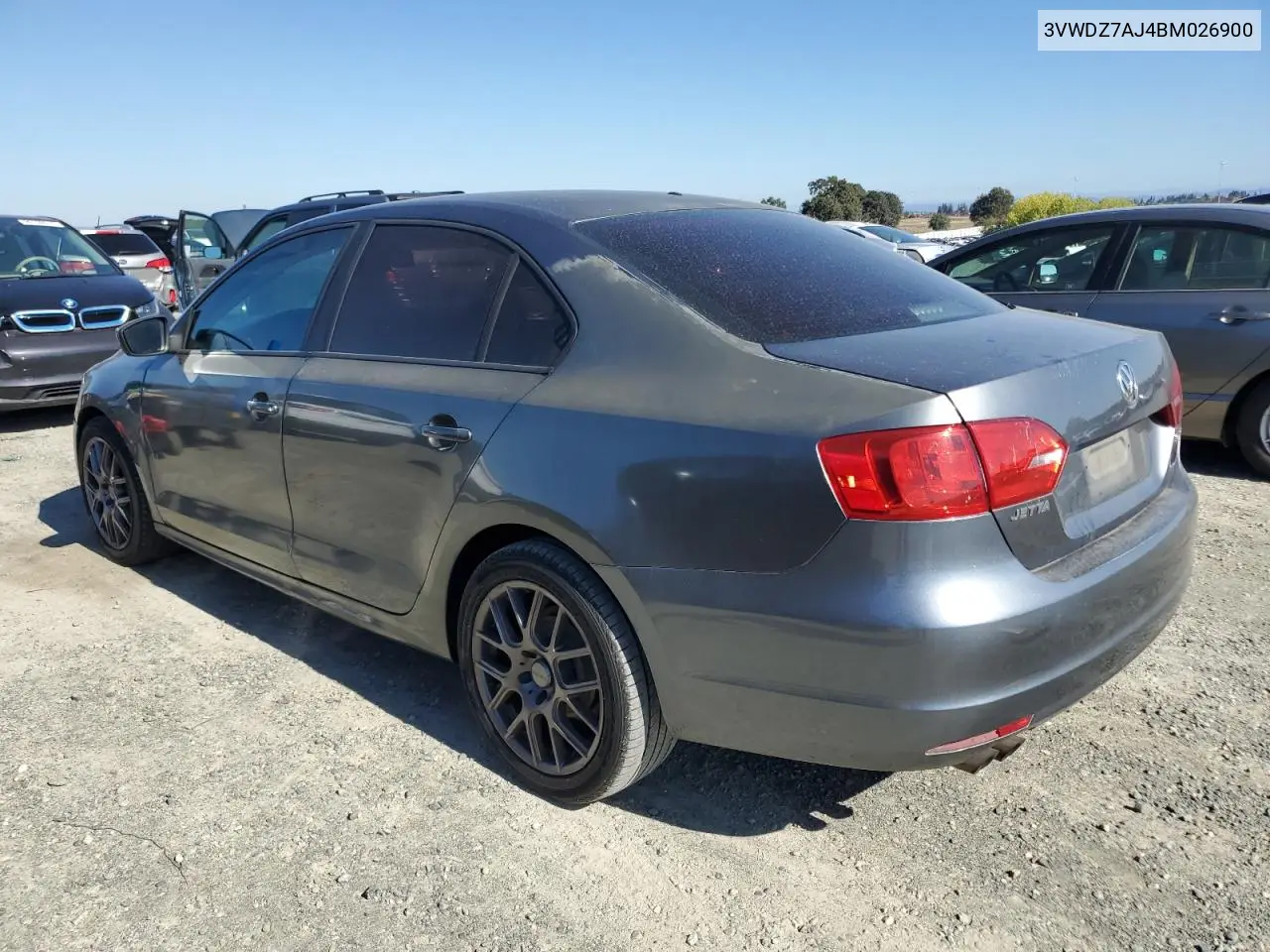3VWDZ7AJ4BM026900 2011 Volkswagen Jetta Se