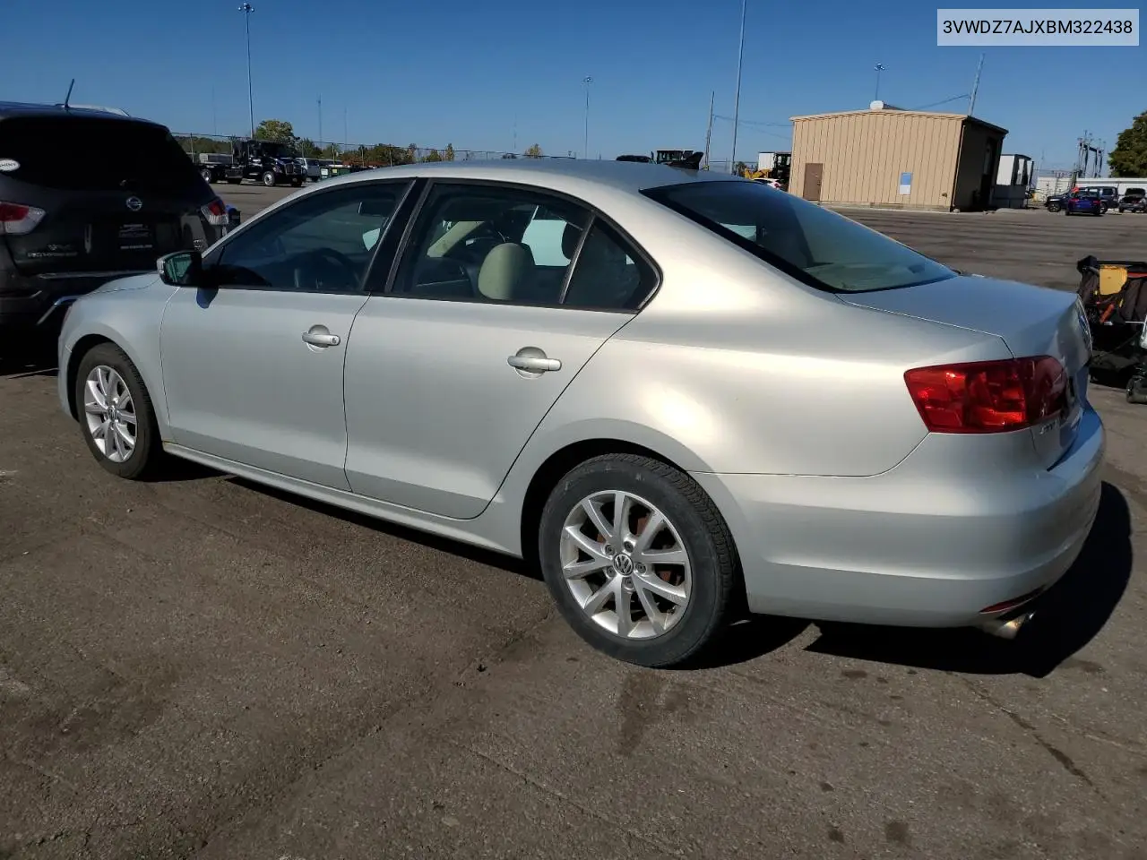 3VWDZ7AJXBM322438 2011 Volkswagen Jetta Se