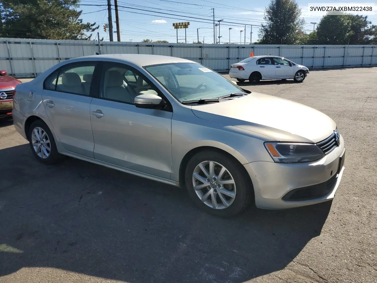 3VWDZ7AJXBM322438 2011 Volkswagen Jetta Se
