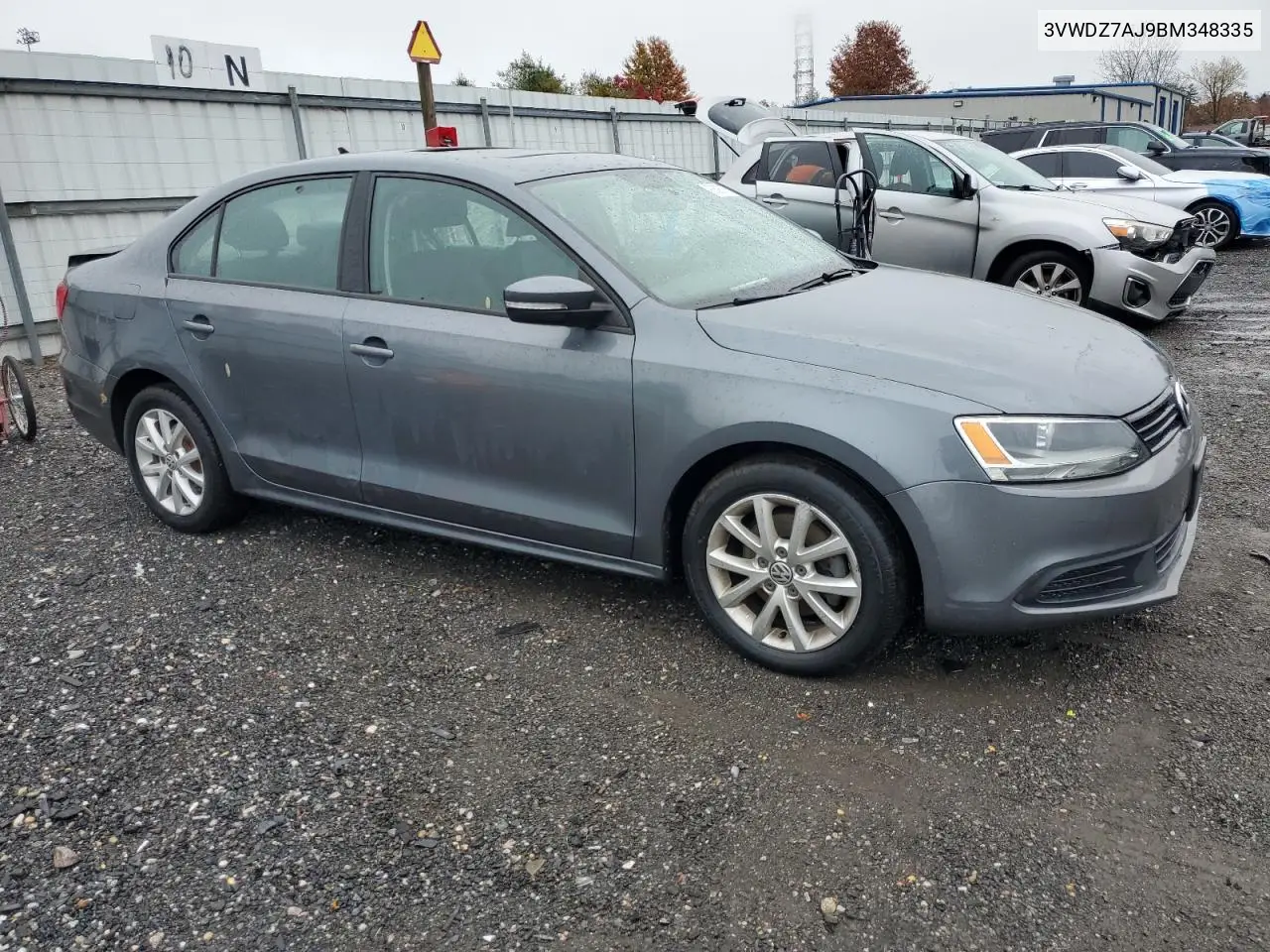 3VWDZ7AJ9BM348335 2011 Volkswagen Jetta Se
