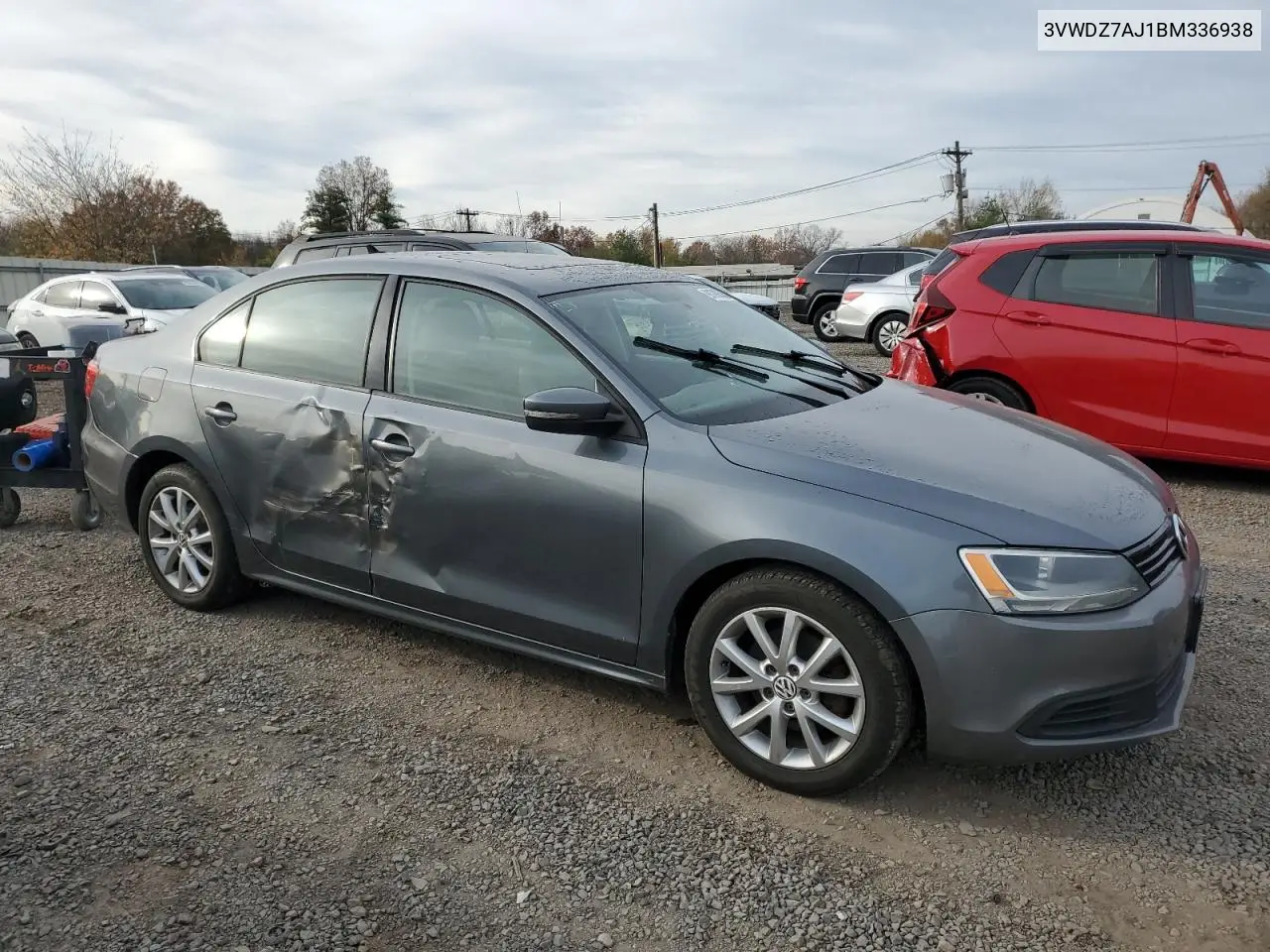 3VWDZ7AJ1BM336938 2011 Volkswagen Jetta Se