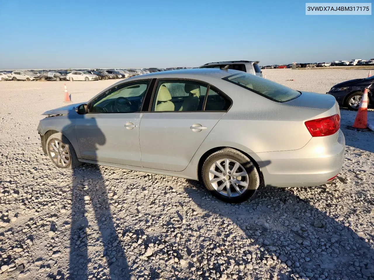 3VWDX7AJ4BM317175 2011 Volkswagen Jetta Se