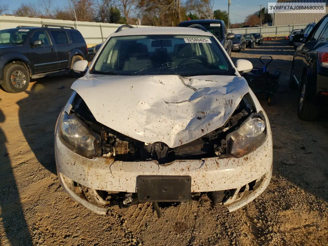 3VWPX7AJ0BM680005 2011 Volkswagen Jetta S