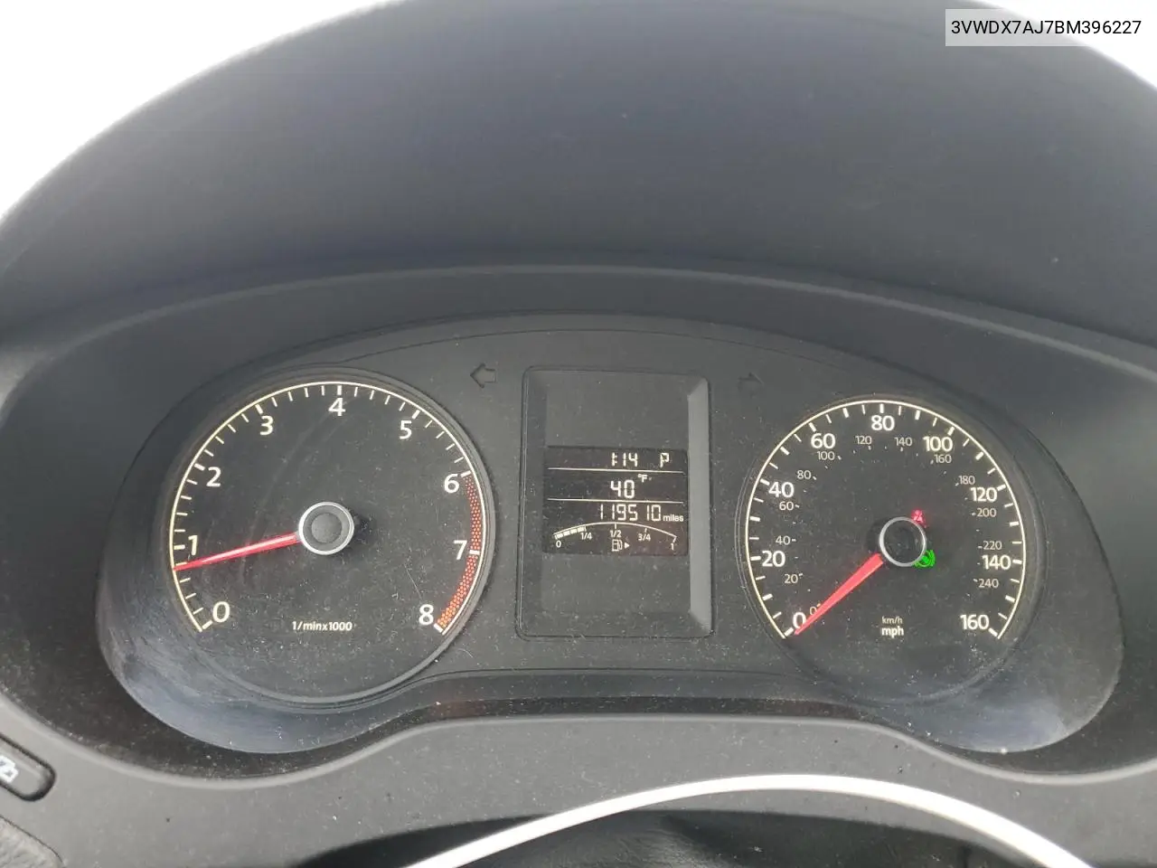 3VWDX7AJ7BM396227 2011 Volkswagen Jetta Se