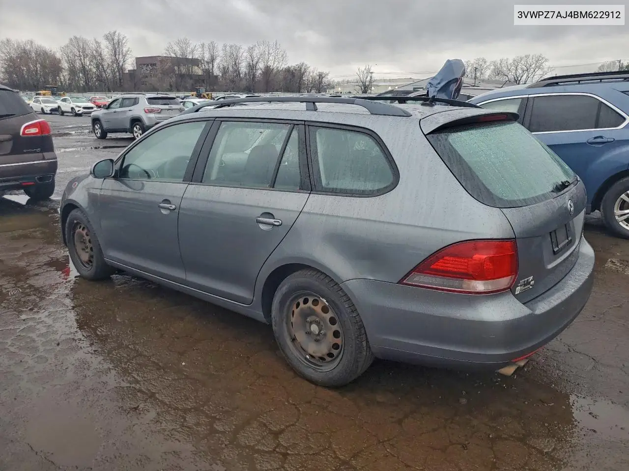 3VWPZ7AJ4BM622912 2011 Volkswagen Jetta S