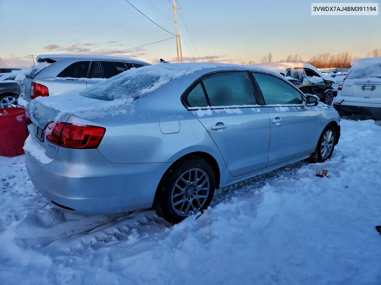 3VWDX7AJ4BM391194 2011 Volkswagen Jetta Se