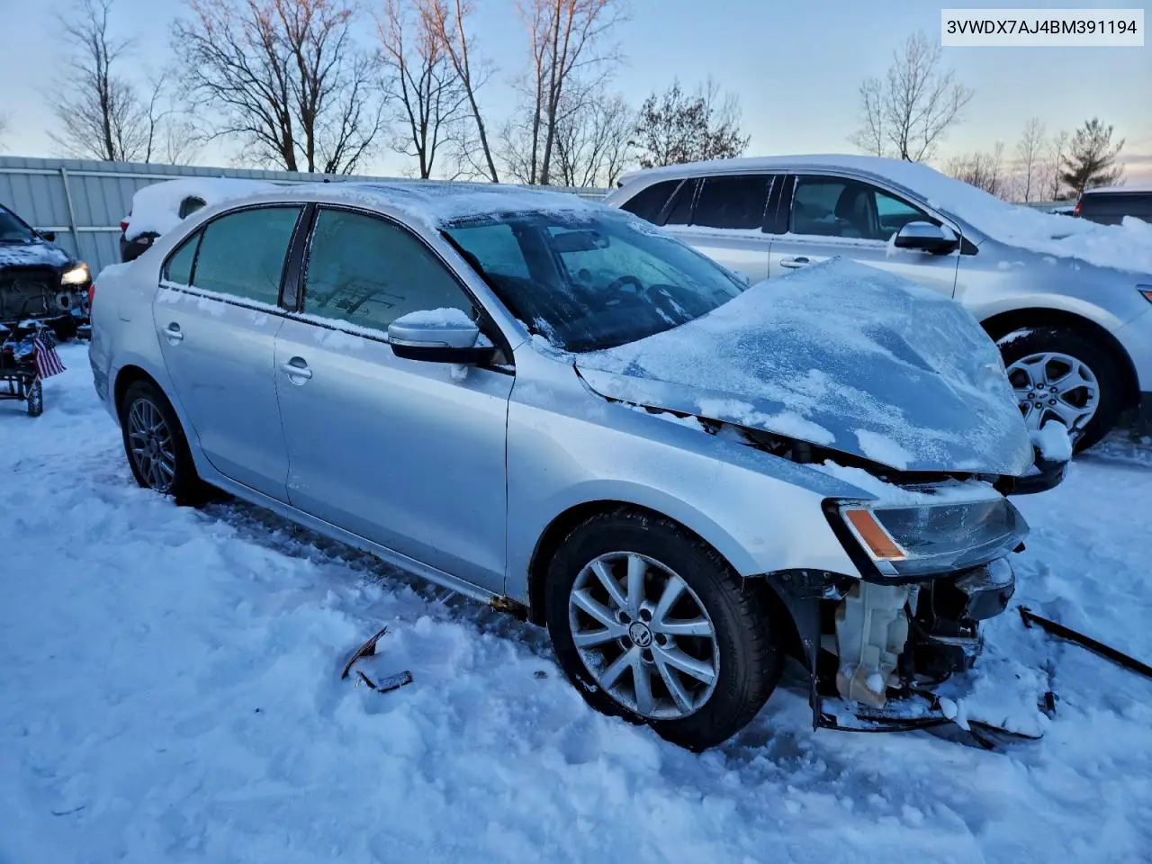 3VWDX7AJ4BM391194 2011 Volkswagen Jetta Se