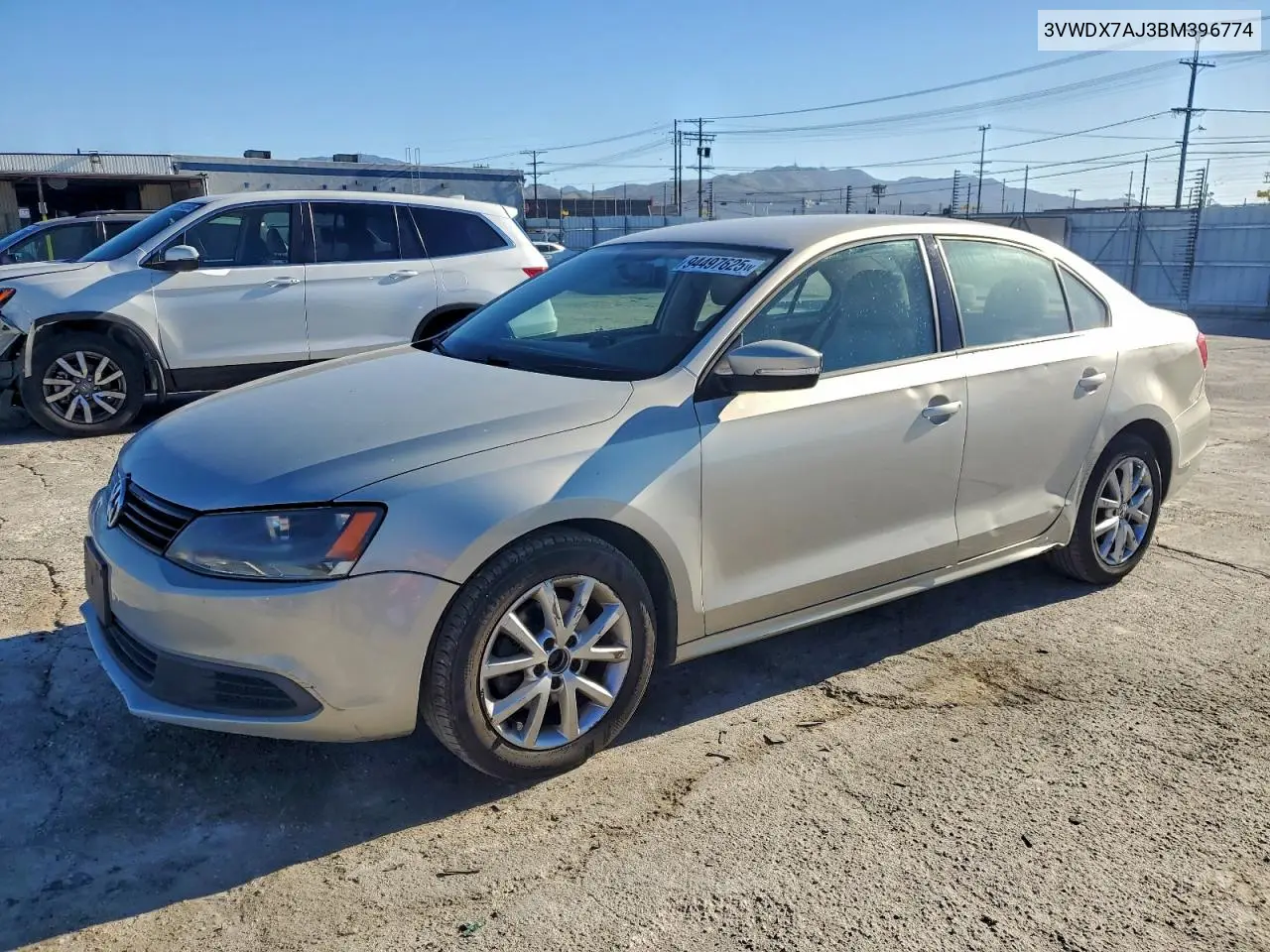 3VWDX7AJ3BM396774 2011 Volkswagen Jetta Se